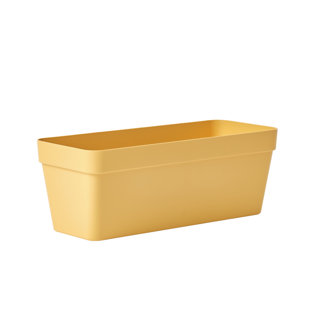 Floreira Portofino com prato Jane4 Geolia 50 cm amarelo