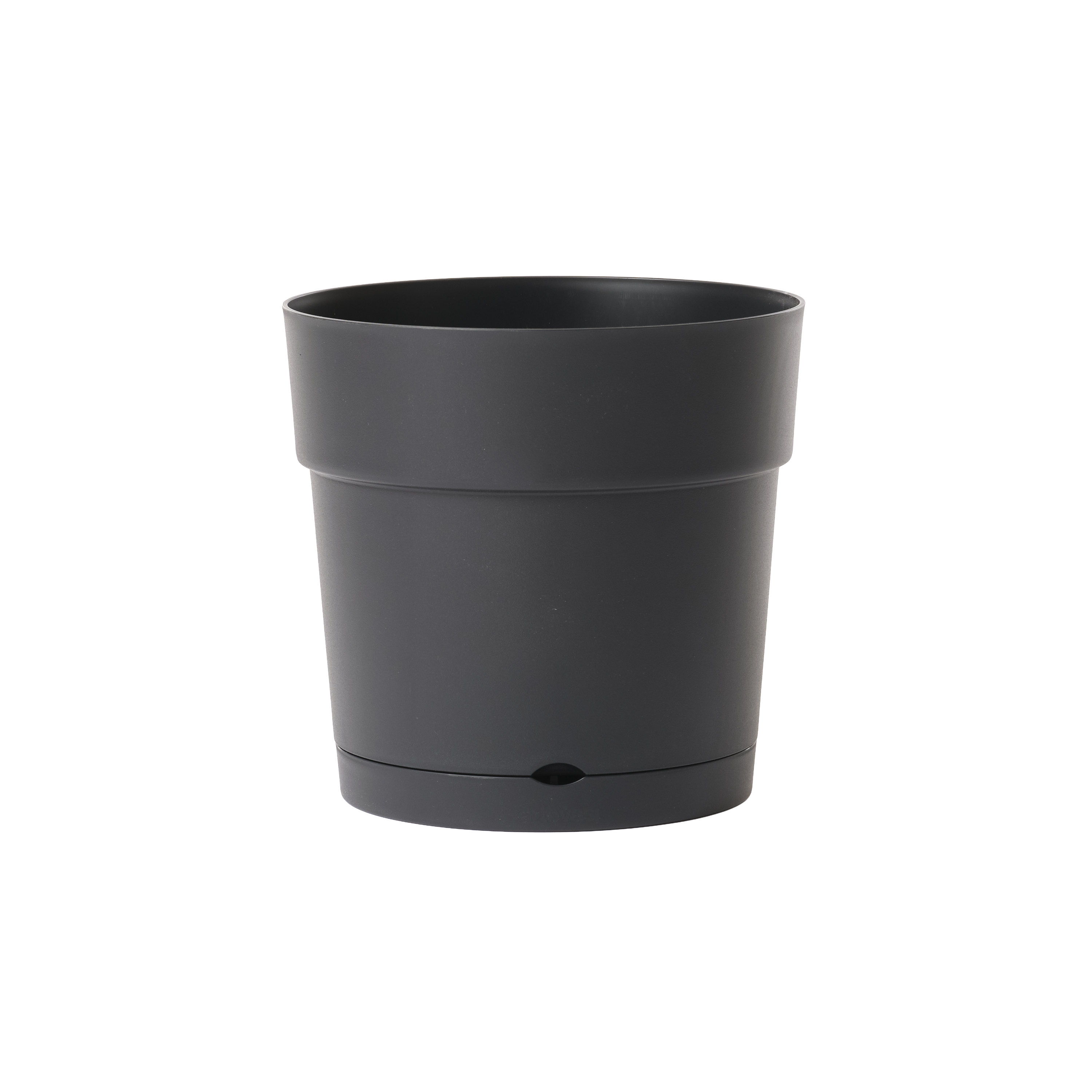 Maceta red piana con plato 30 cm gris