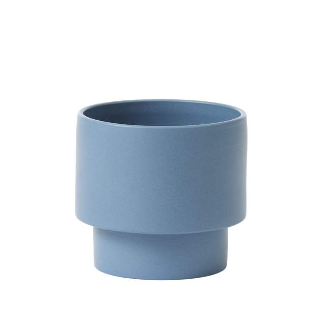 Vaso cerâmica Geolia Cuzco ø18cm azul