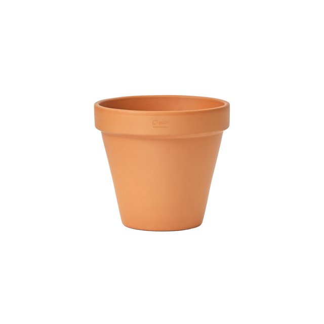 Maceta redonda de arcilla GEOLIA Gobi ø 25 cm y 22.6 cm altura naranja