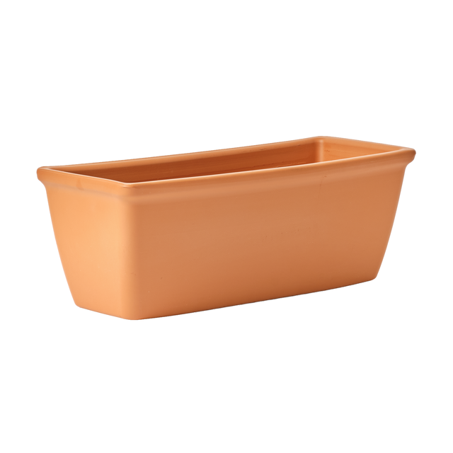 Jardinière rectangulaire GEOLIA L. 52 x l. 52.6  x H.19.2 cm terre cuite