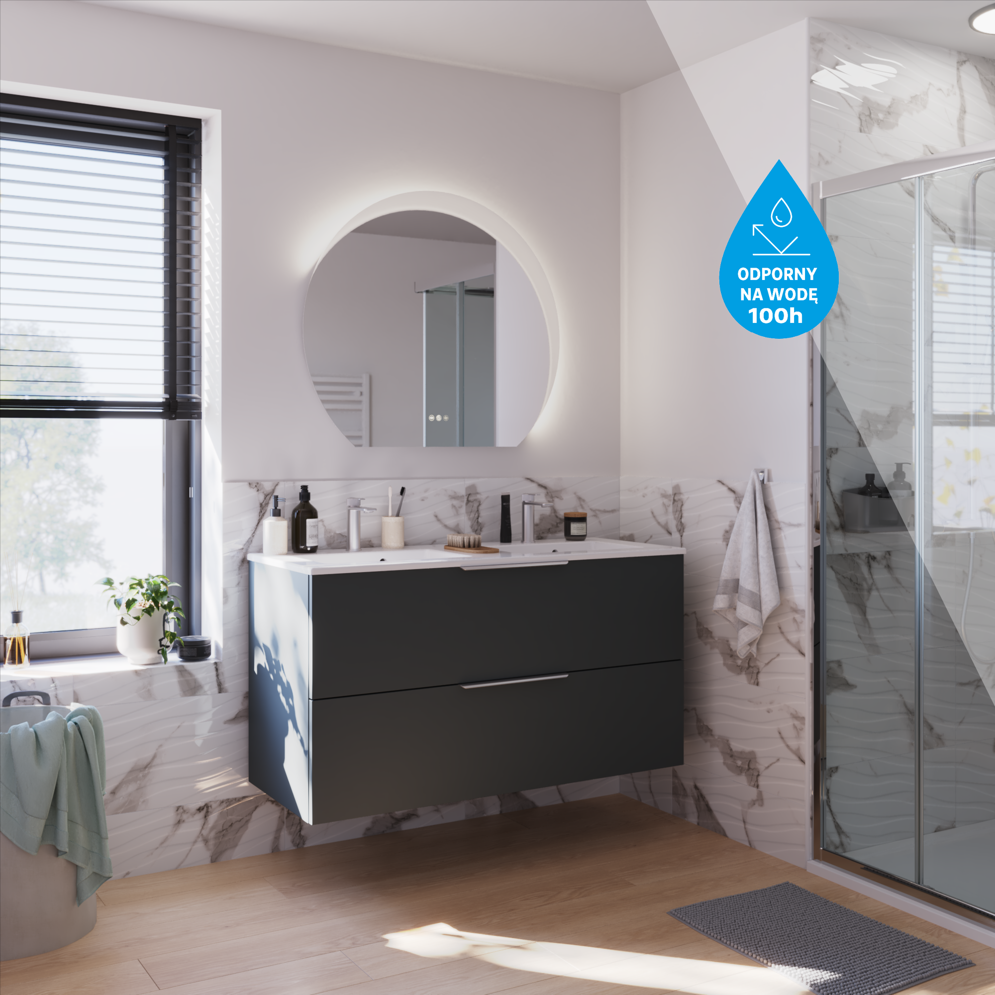 Panele podłogowe laminowane wodoodporne AC5 8 mm Artens Lutena naturalne drewno - 8
