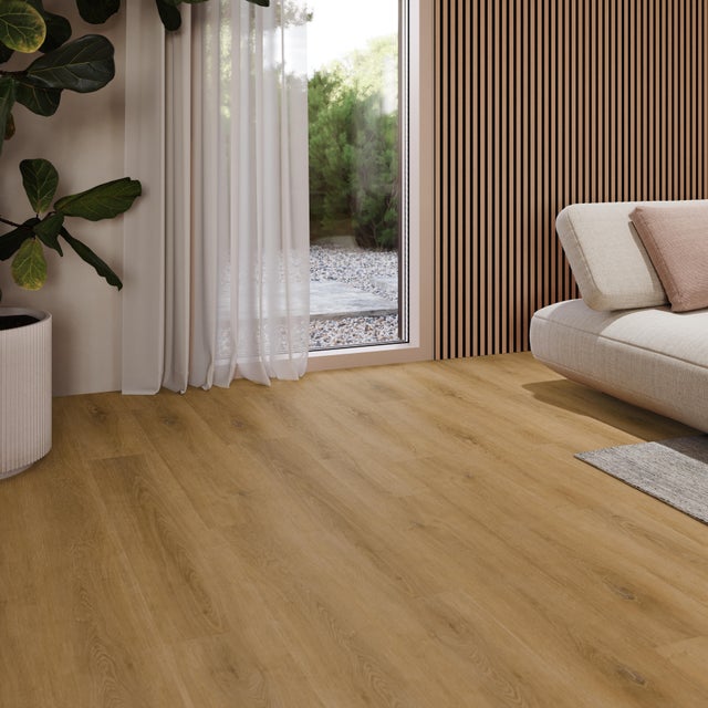 SPC effetto legno Sp 5 mm con sottopavimento integrato Prizma Giba 2,53 m²