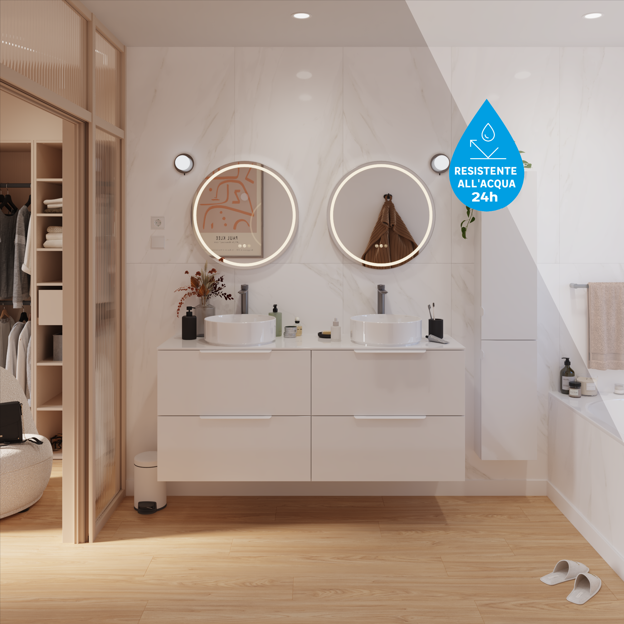 Pavimento laminato miele, AC5 classe 33, sp. 8 mm, ARTENS Carola, 1.99 m² - 3