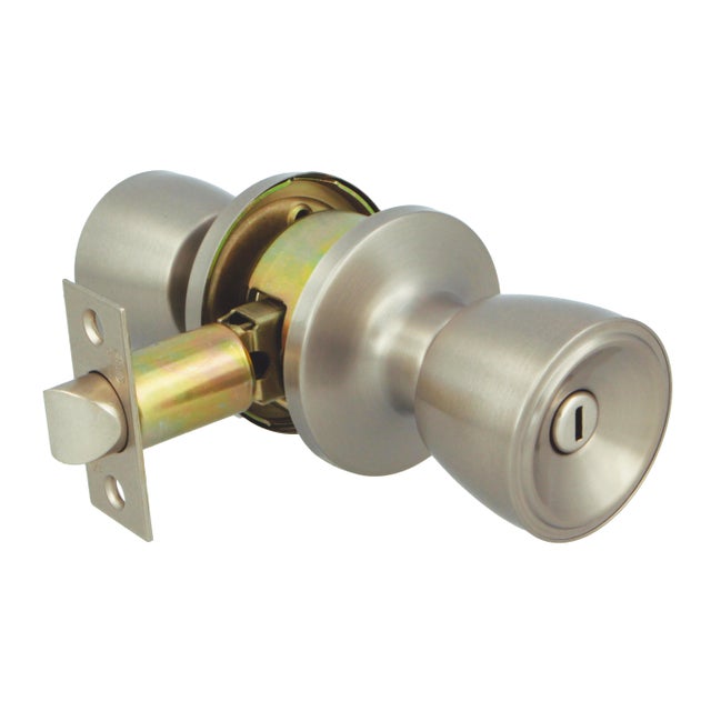 POMO PARA PUERTA DE INTERIOR PASO CON CONDENA LATON CROMO 602 AMIG