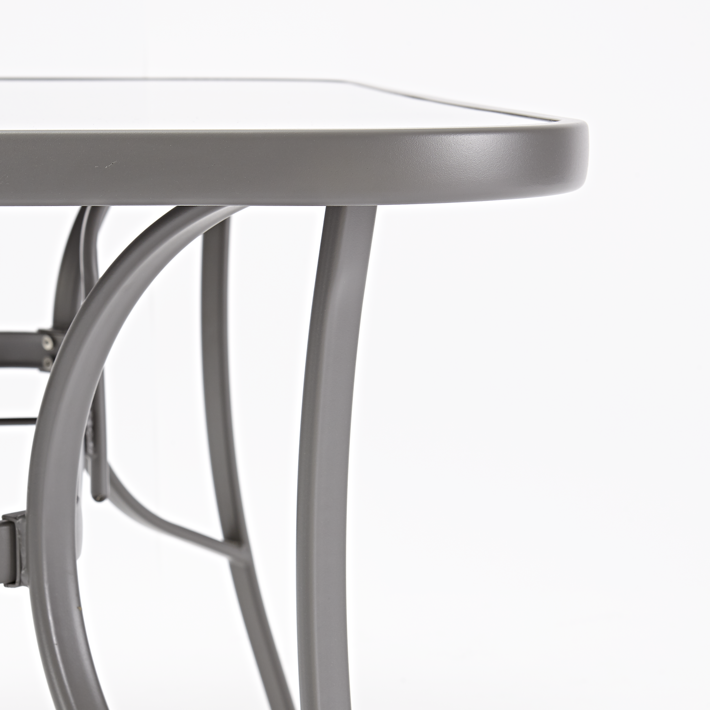 Table de jardin Alma rectangulaire gris 6 personnes - 5