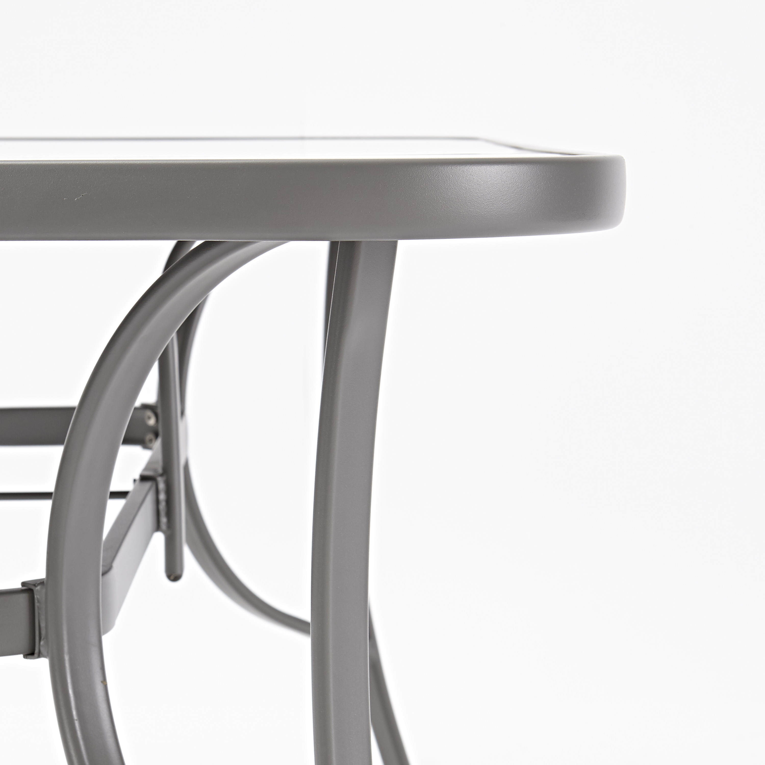 Table de jardin Alma rectangulaire gris 6 personnes - 6