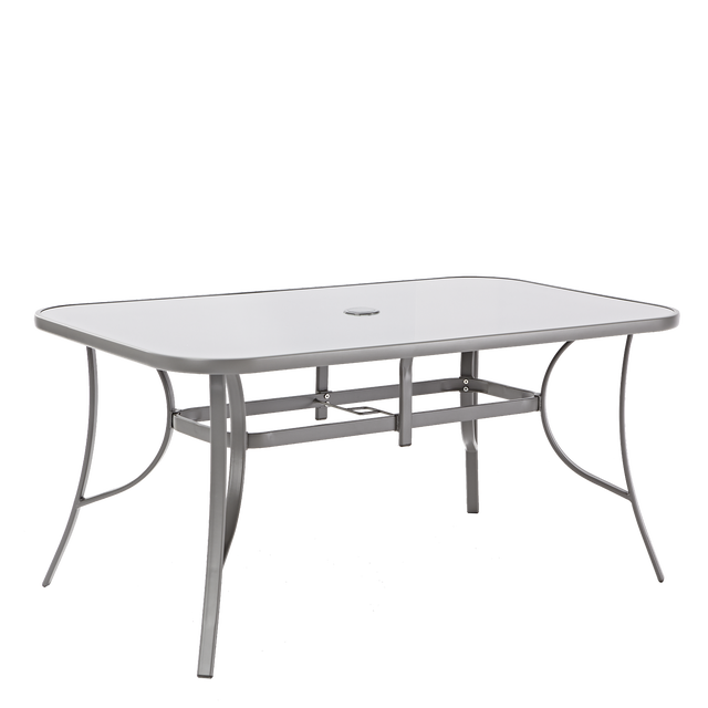 Mesa de metal ALMA 150X90CM CINZA ESCURO