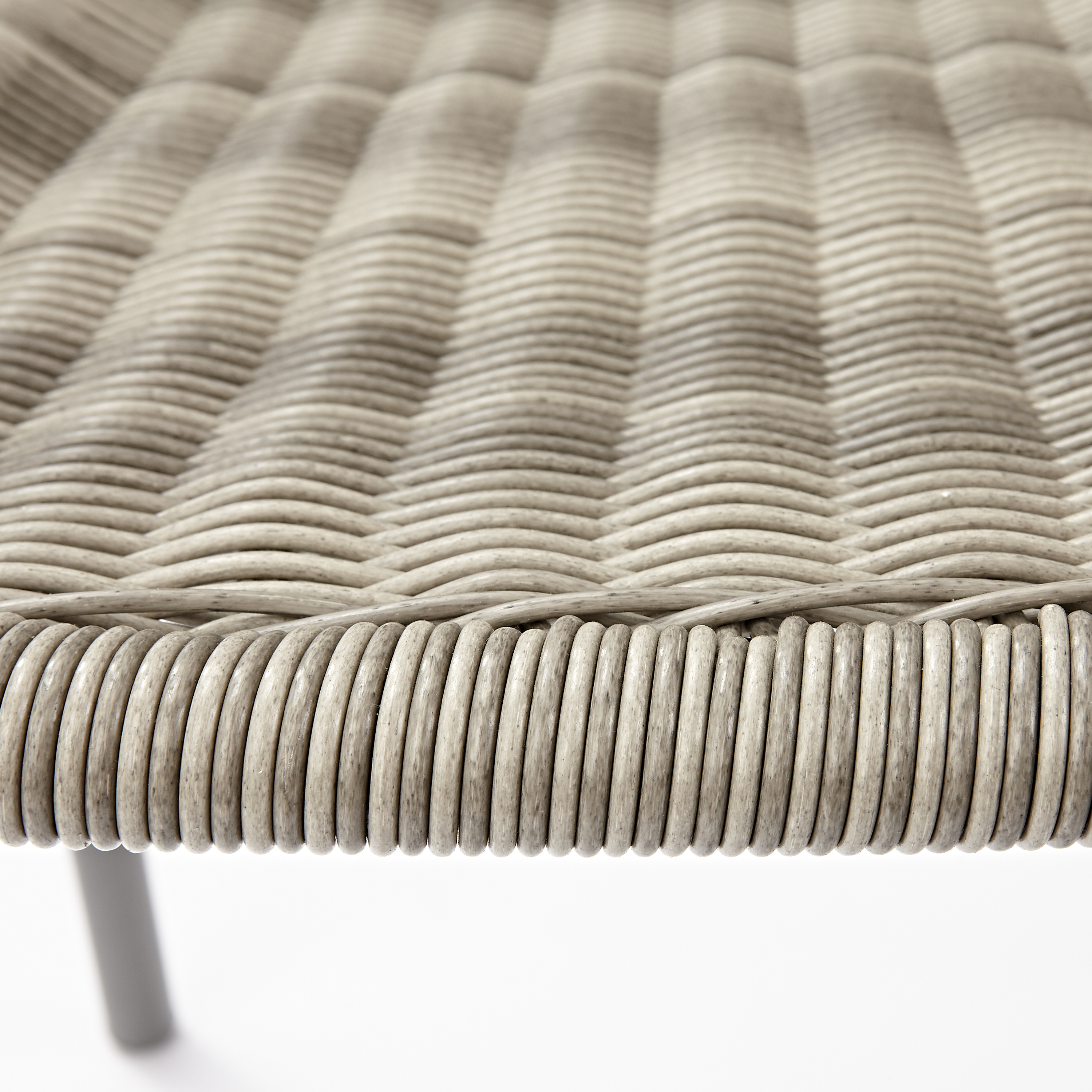 Cadeira de refeição empilhável em metal e rattan sintético Elia - 8