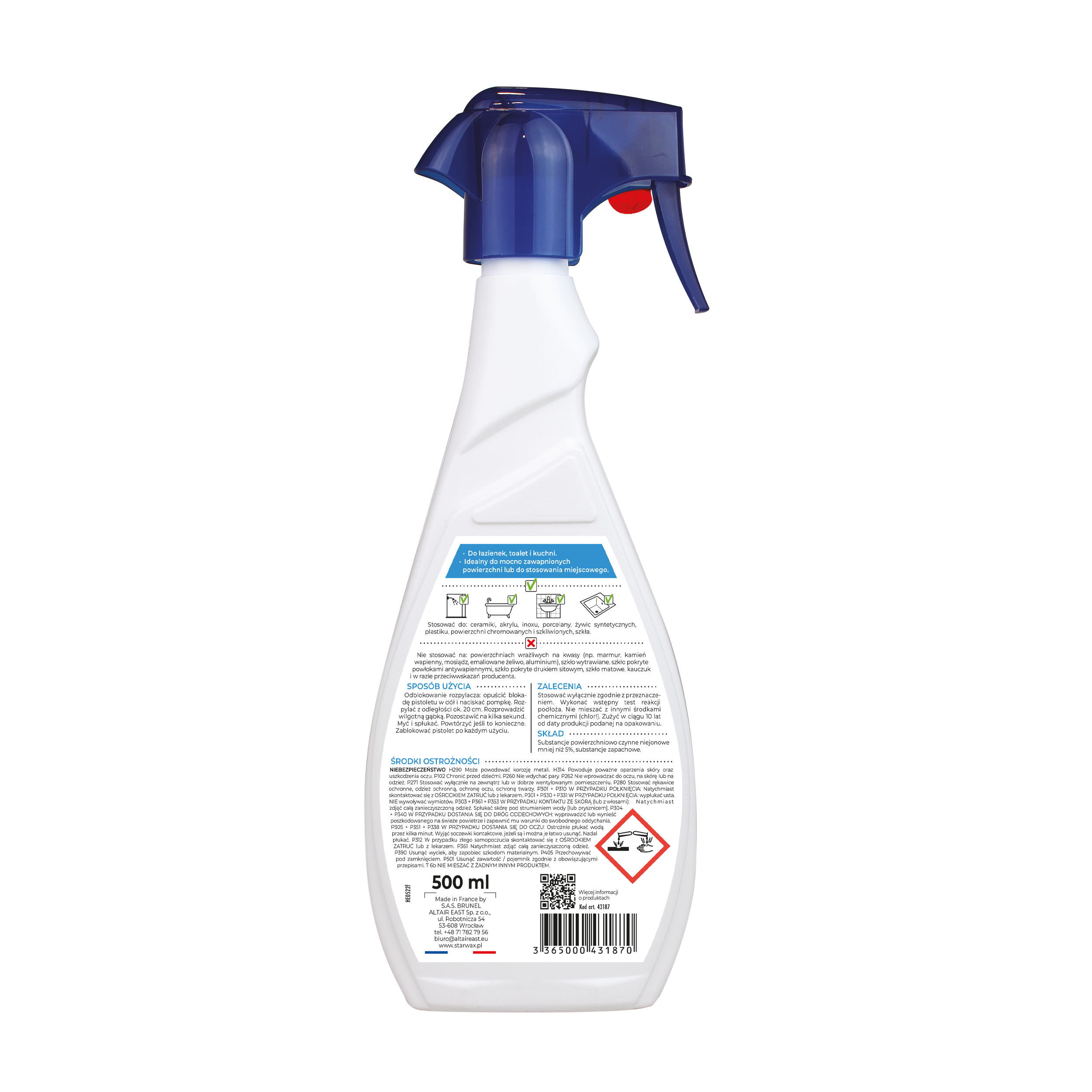 Super odwapniacz ŁAZIENKA 0.5 l STARWAX - 6