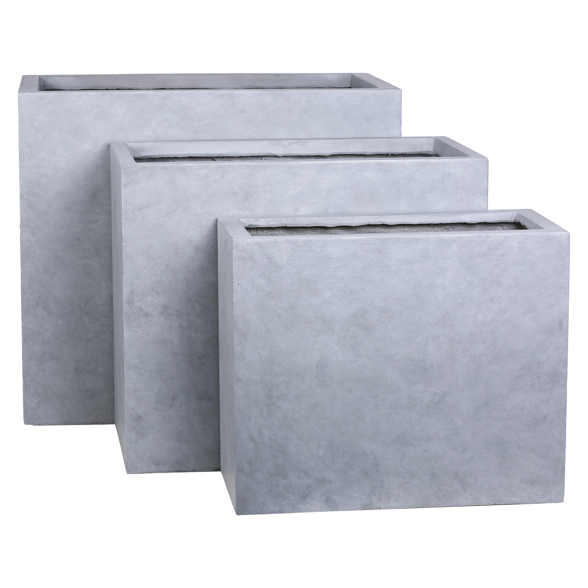 Doniczka geometryczna Grau nr 3 imitacja betonu 70x40x60cm Esti&Esta