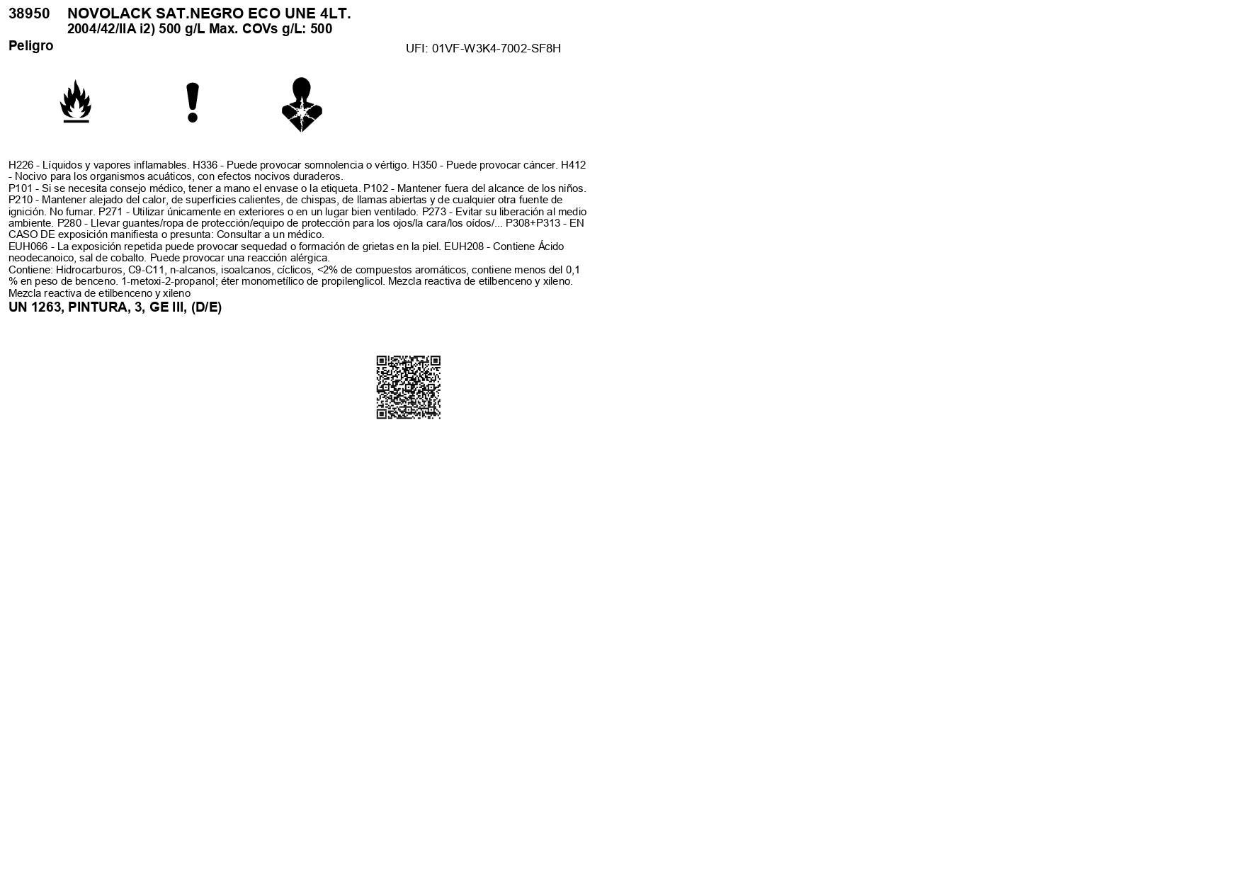 ESMALTE SINTÉTICO SATINADO NOVOLACK 4L NEGRO - 3