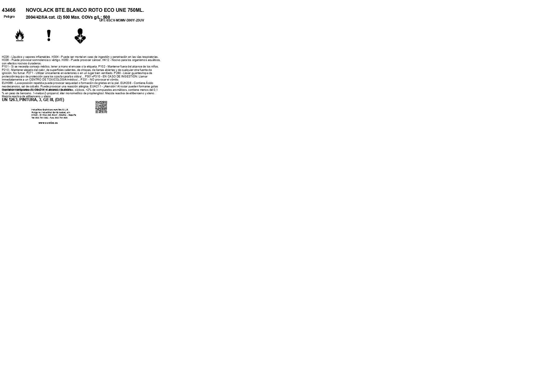 ESMALTE SINTÉTICO BRILLANTE NOVOLACK 750ML BLANCO ROTO - 3