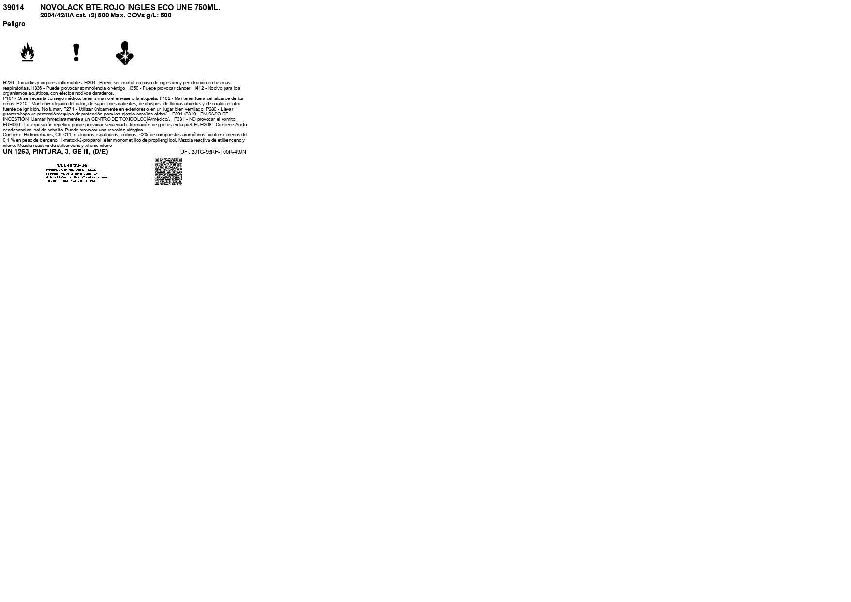 ESMALTE SINTÉTICO BRILLANTE NOVOLACK 750ML ROJO INGLES - 3