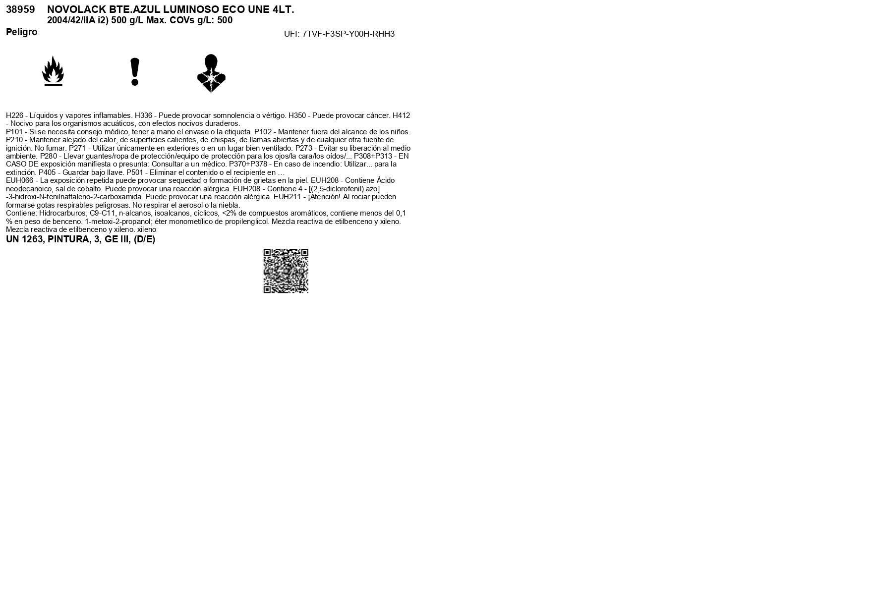 ESMALTE SINTÉTICO BRILLANTE NOVOLACK 4L AZUL LUMINOSO - 3