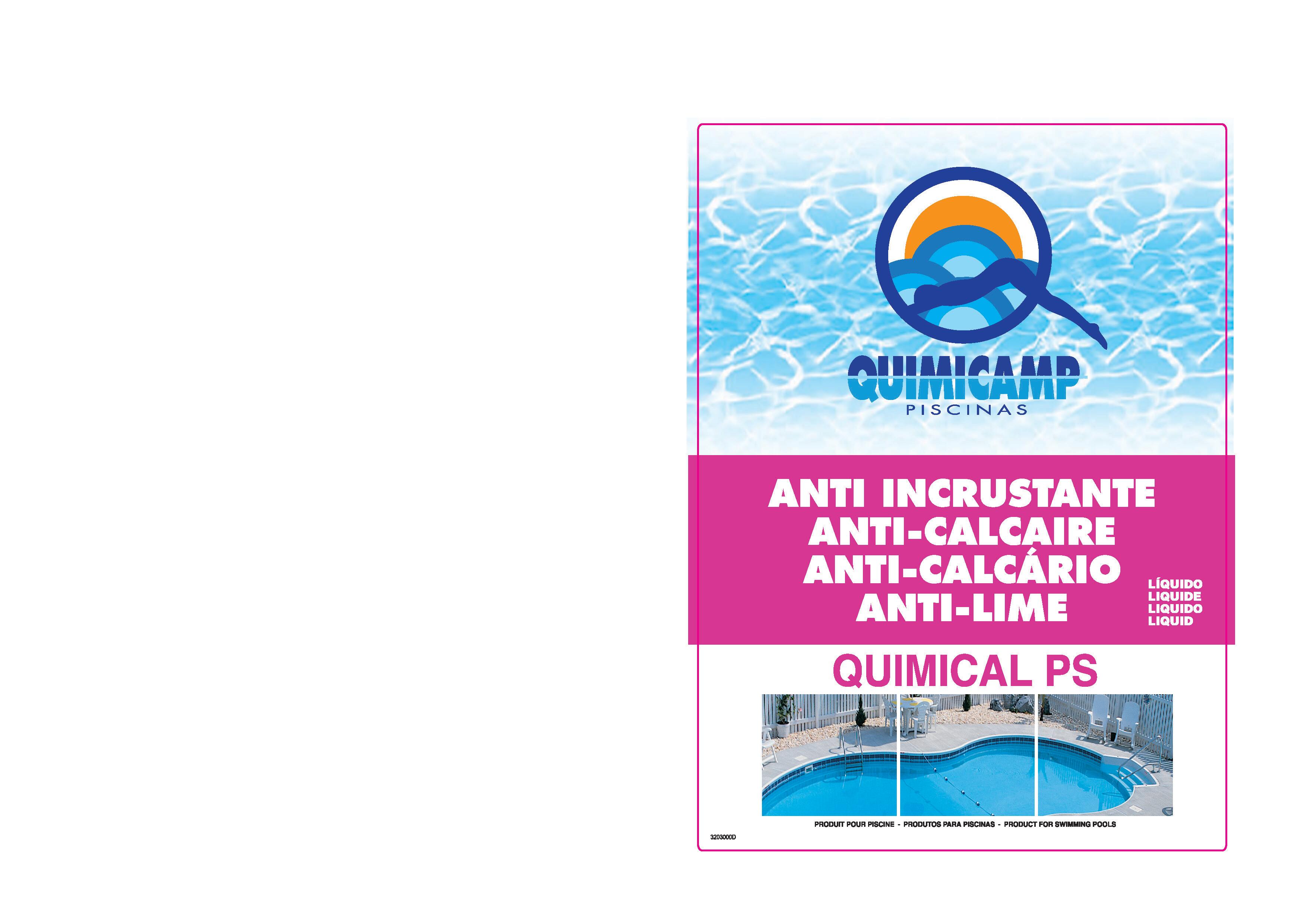 ANTIINCRUSTANTE LÍQUIDO 5L QUIMICAMP QUIMICAL PS - 2