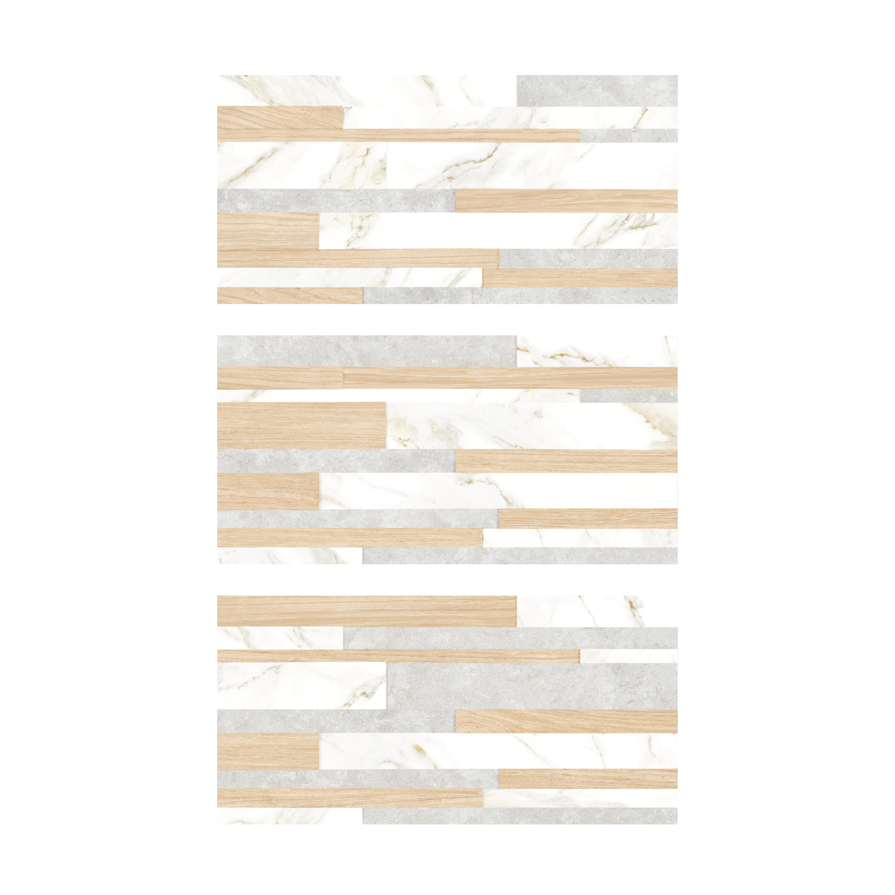 Carrelage mur intérieur effet bois / marbre / ciment multicolor Remix l.30 x L.6 - 4