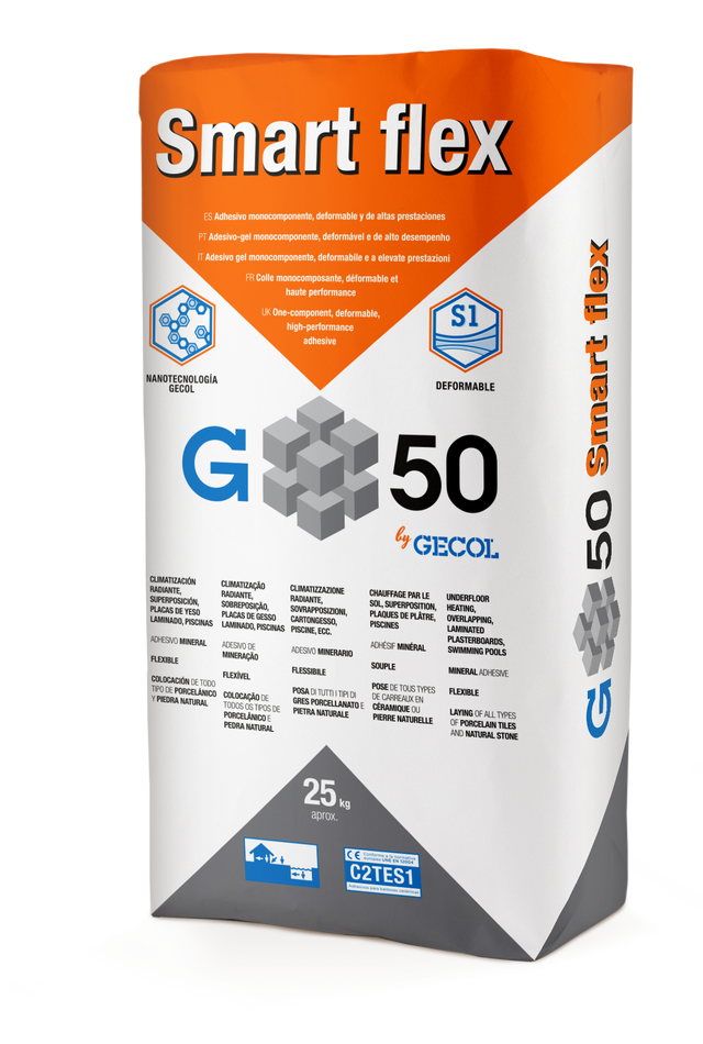 CEMENTO COLA G50 SMAR FLEX 25KG BLANCO