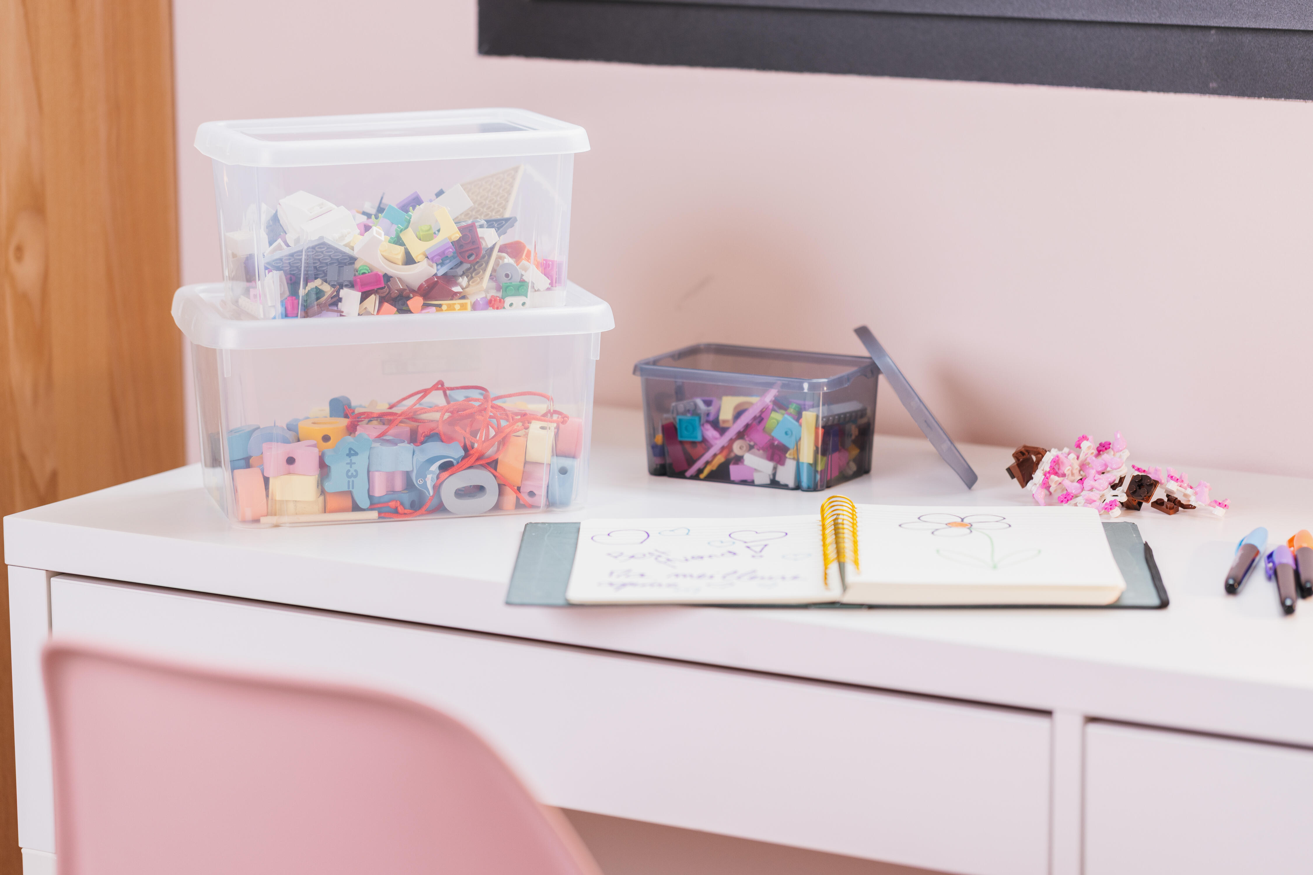 Boite de rangement plastique transparent avec couvercle 4 L 25,5 x 18 x H.12,7 cm - 3