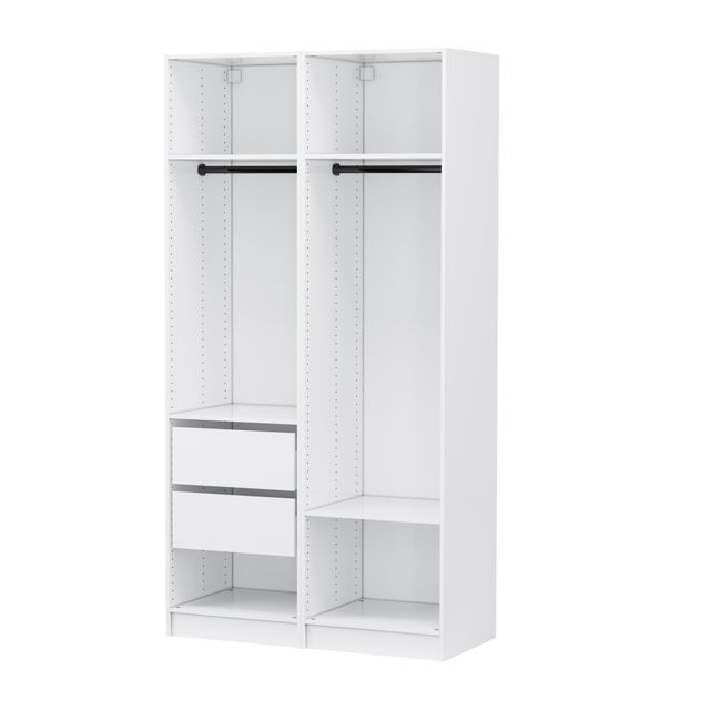 Kit vestidor Spaceo Evo´M blanco 120 x 230,4 x 54 cm (AnchoxAltoxFondo) paq