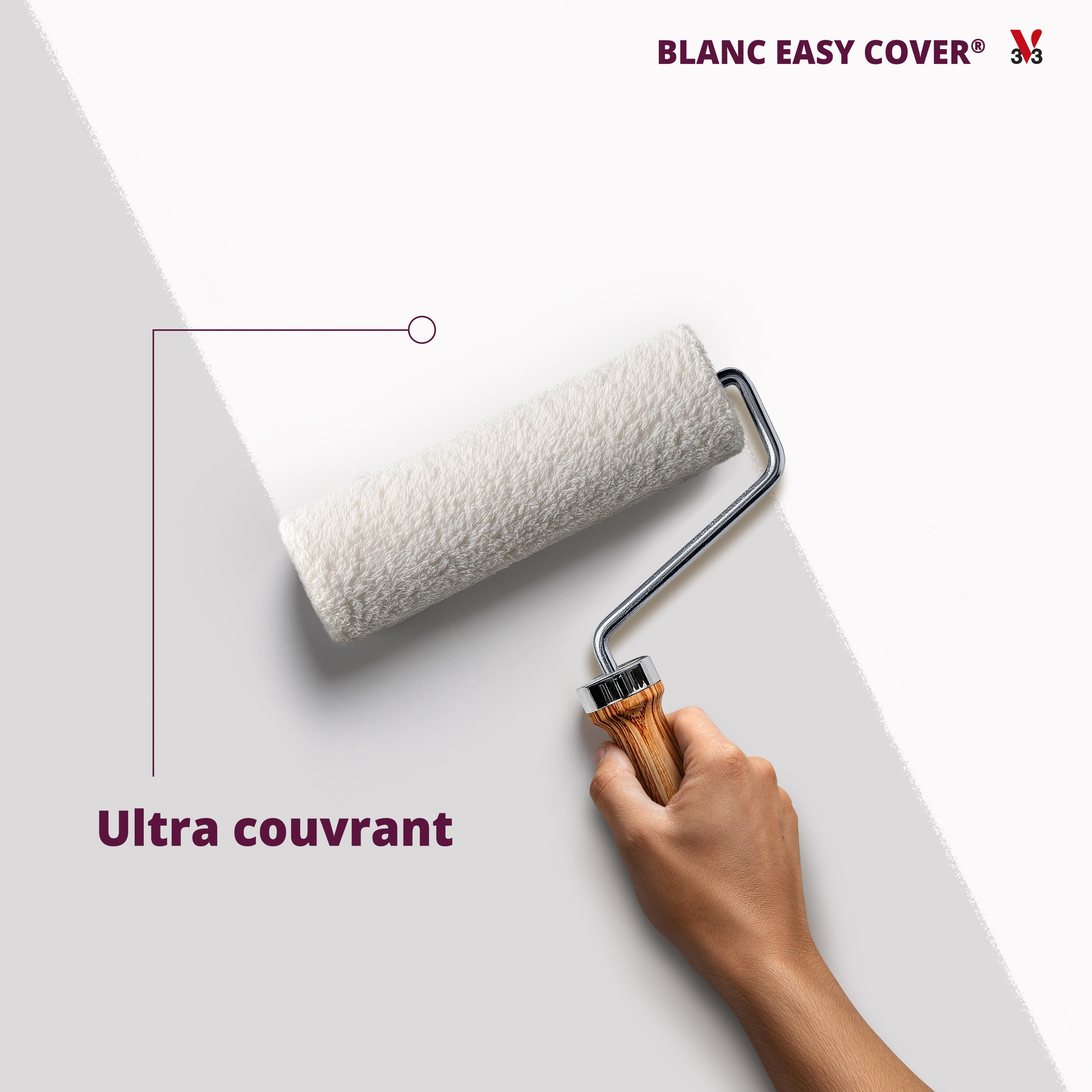 Peinture mur, plafond blanc mat V33 Easy cover® 2.5L - 3