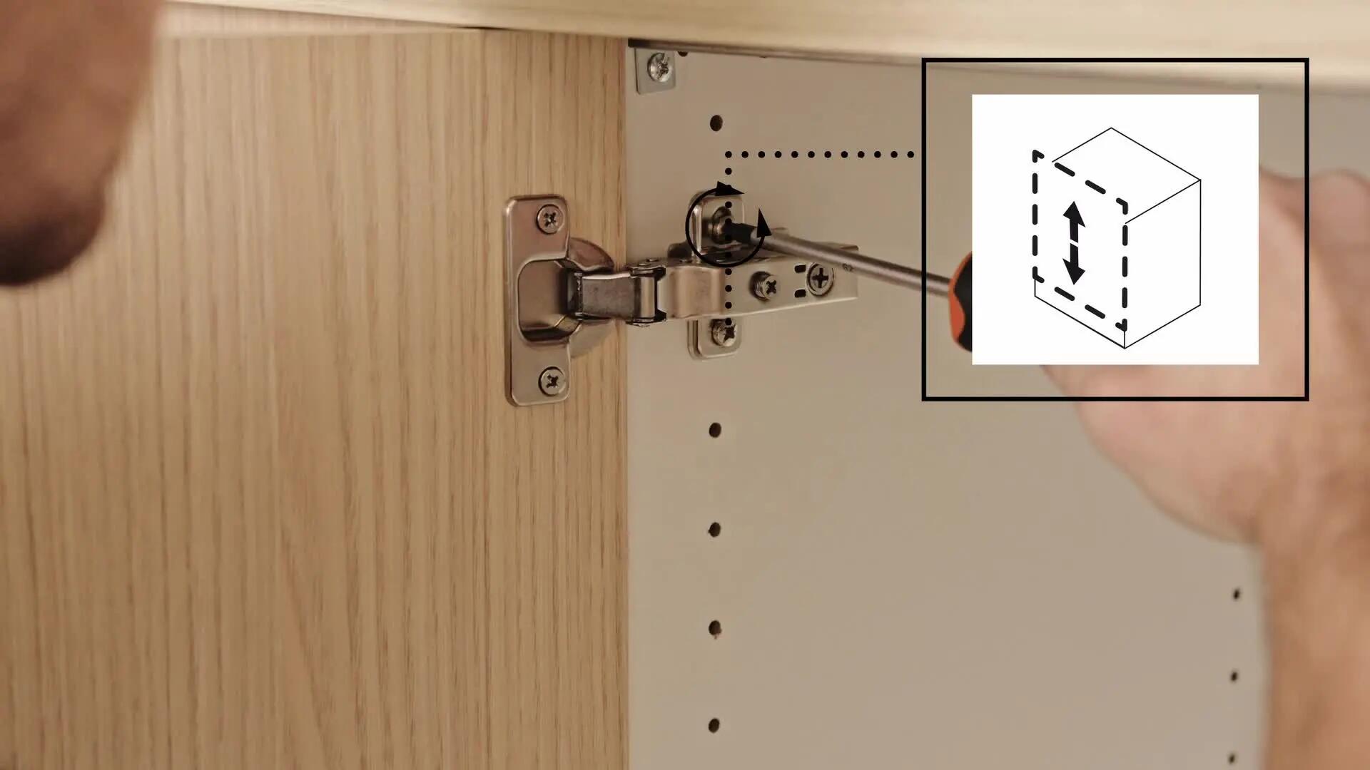 Cerniera ammortizzata e reversibile per ante STANDERS, apertura 110° in acciaio 27.8X67.3 mm, 2 pezzi - 2