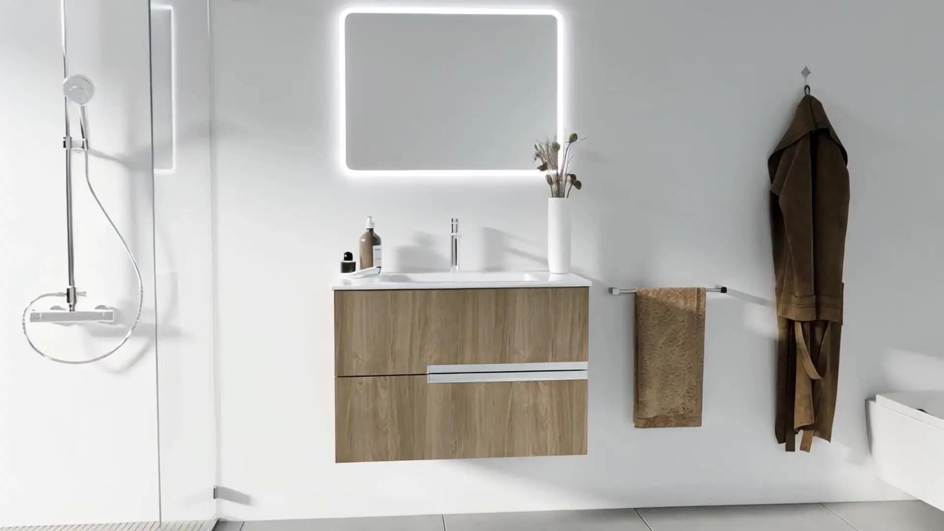 Móvel de casa de banho ONE 80 3 GAVETAS BRANCO - 3