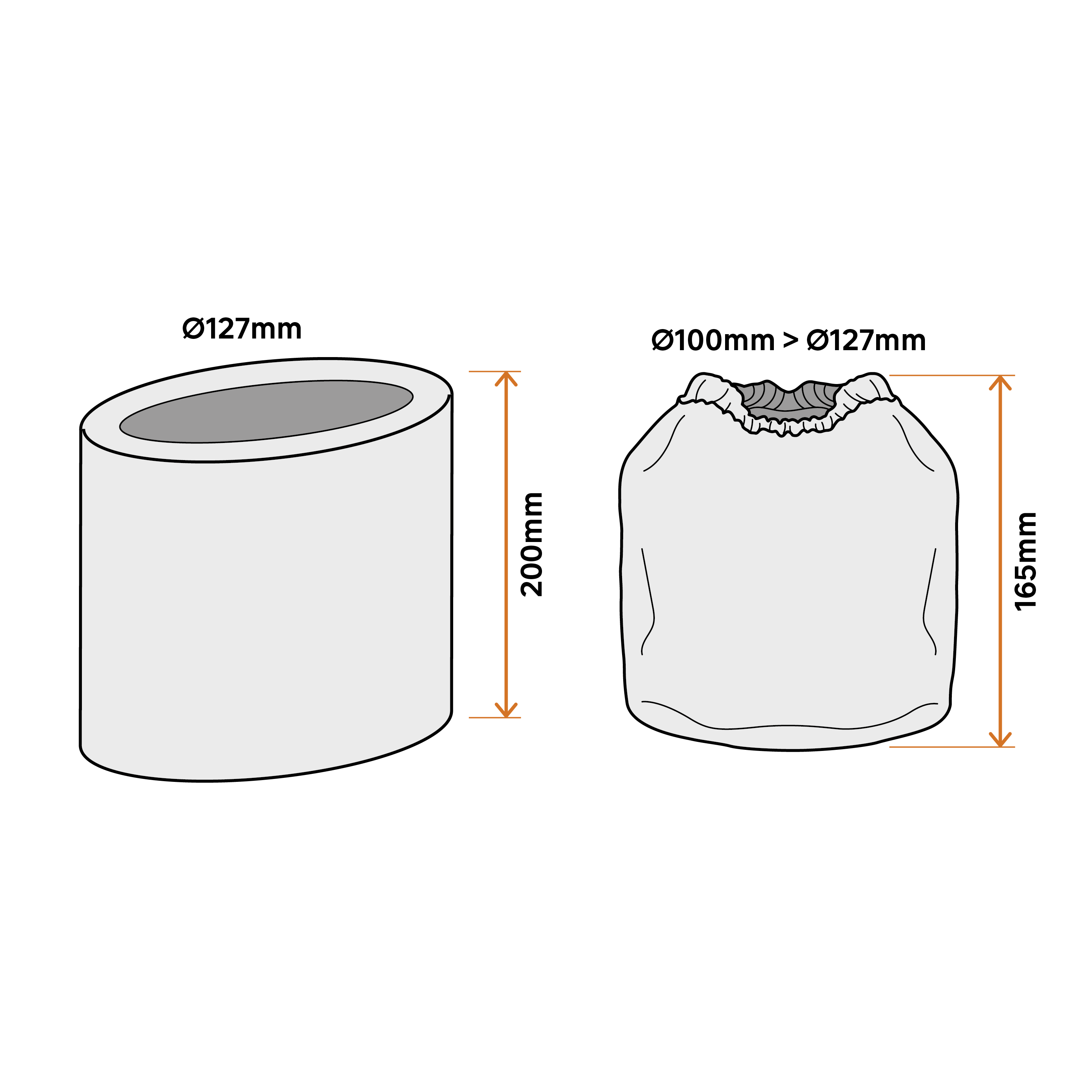Lot filtre en tissu et mousse pour aspirateur 20 l et 30 l, DEXTER - 2