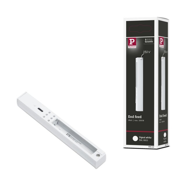 Alimentation URail Fin 161x18mm max. 1000W blanc signal, PAULMANN