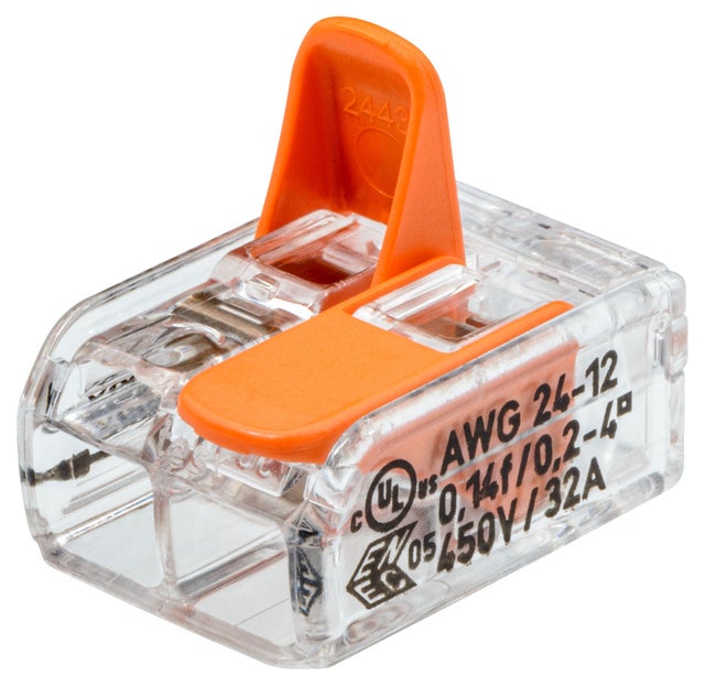 CONECTOR 2 ENTRADAS 0,14-4MM2 WAGO S221 100UDS