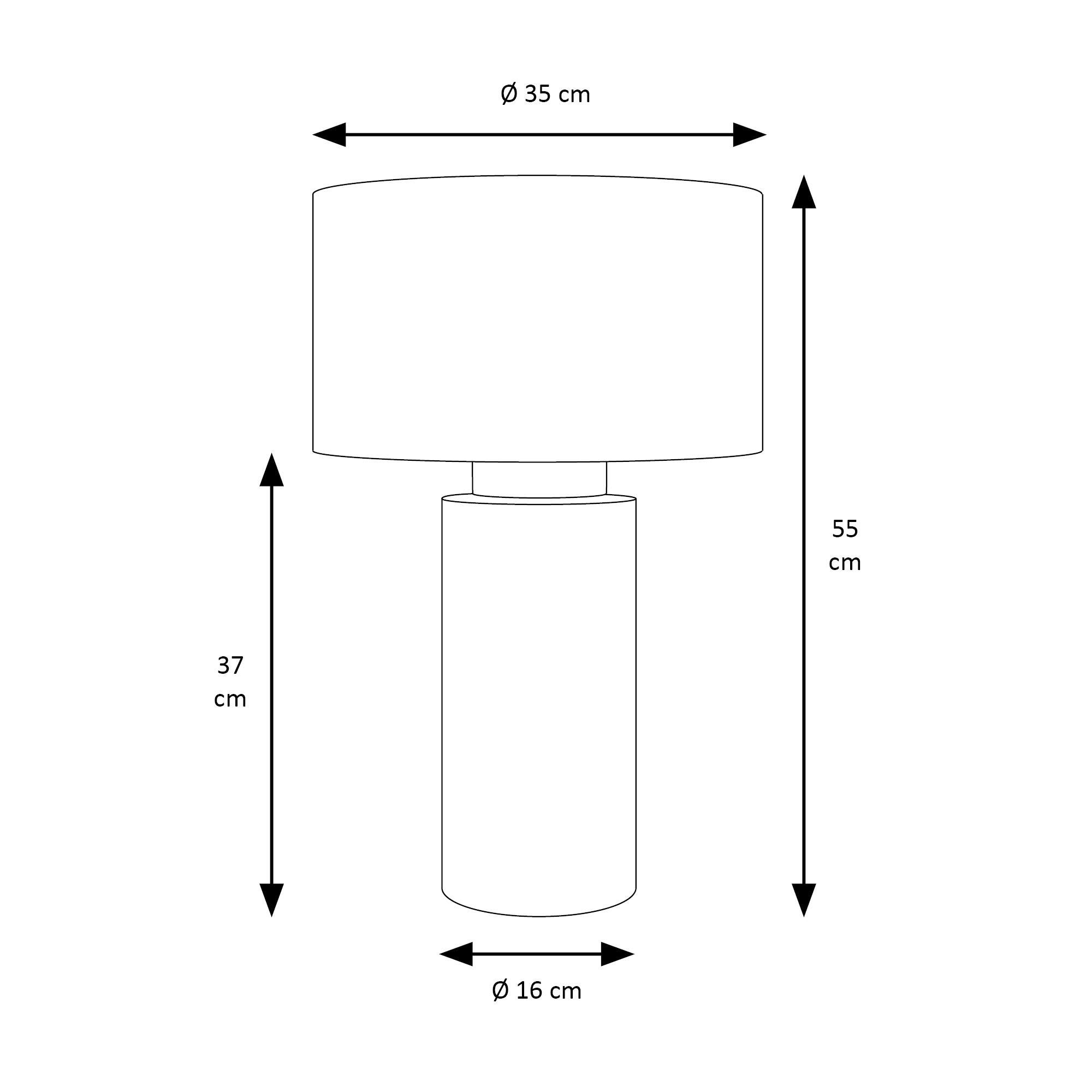 Lámpara de mesa compatible con casquillo E27 Albert XTRELAMP con estructura cerámica blanca pantalla blanca de lino alimentación a red - 4