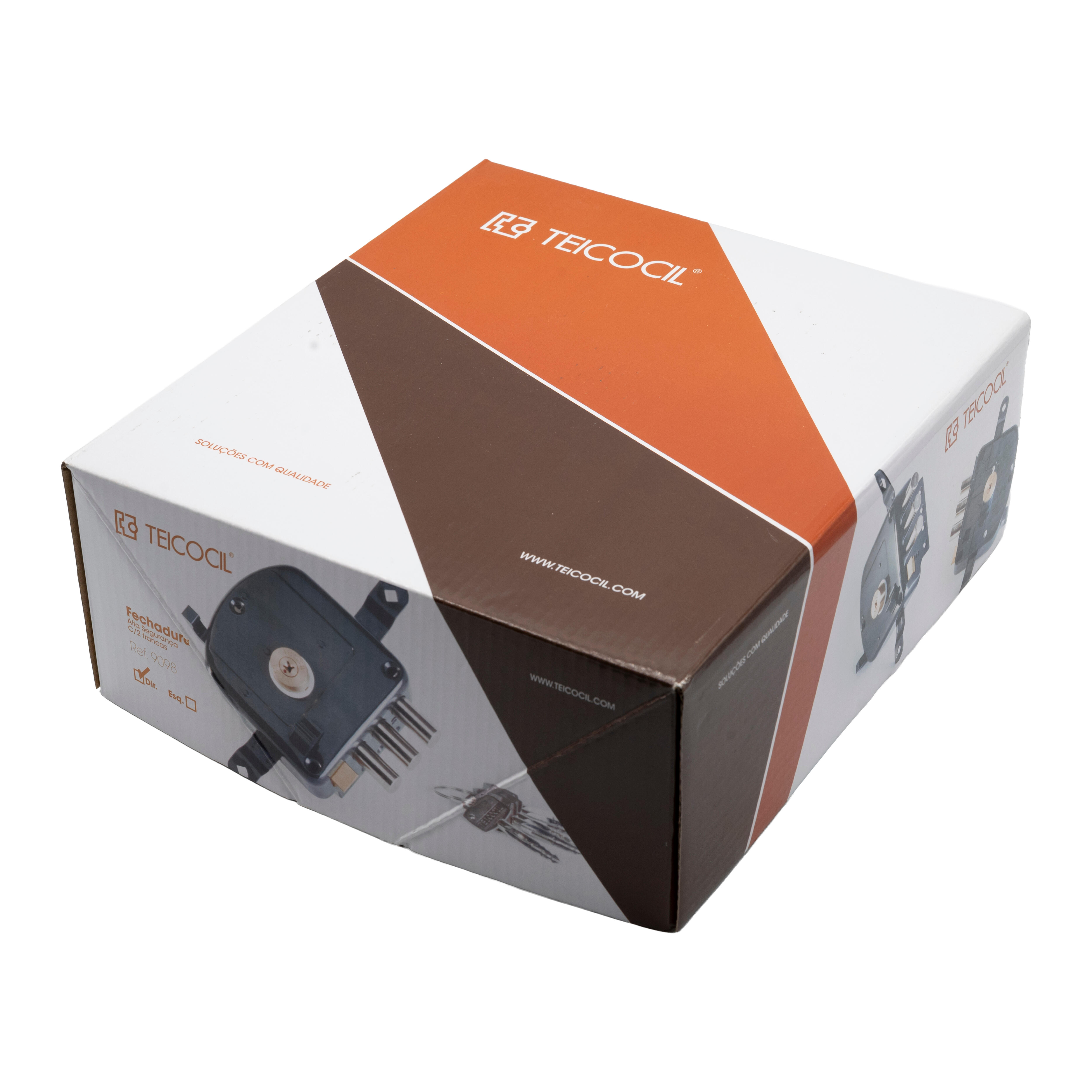 FECHADURA SOBREPOR COM TRANCAS 9098 CHAVE DE CRUZ DIREITO - 8