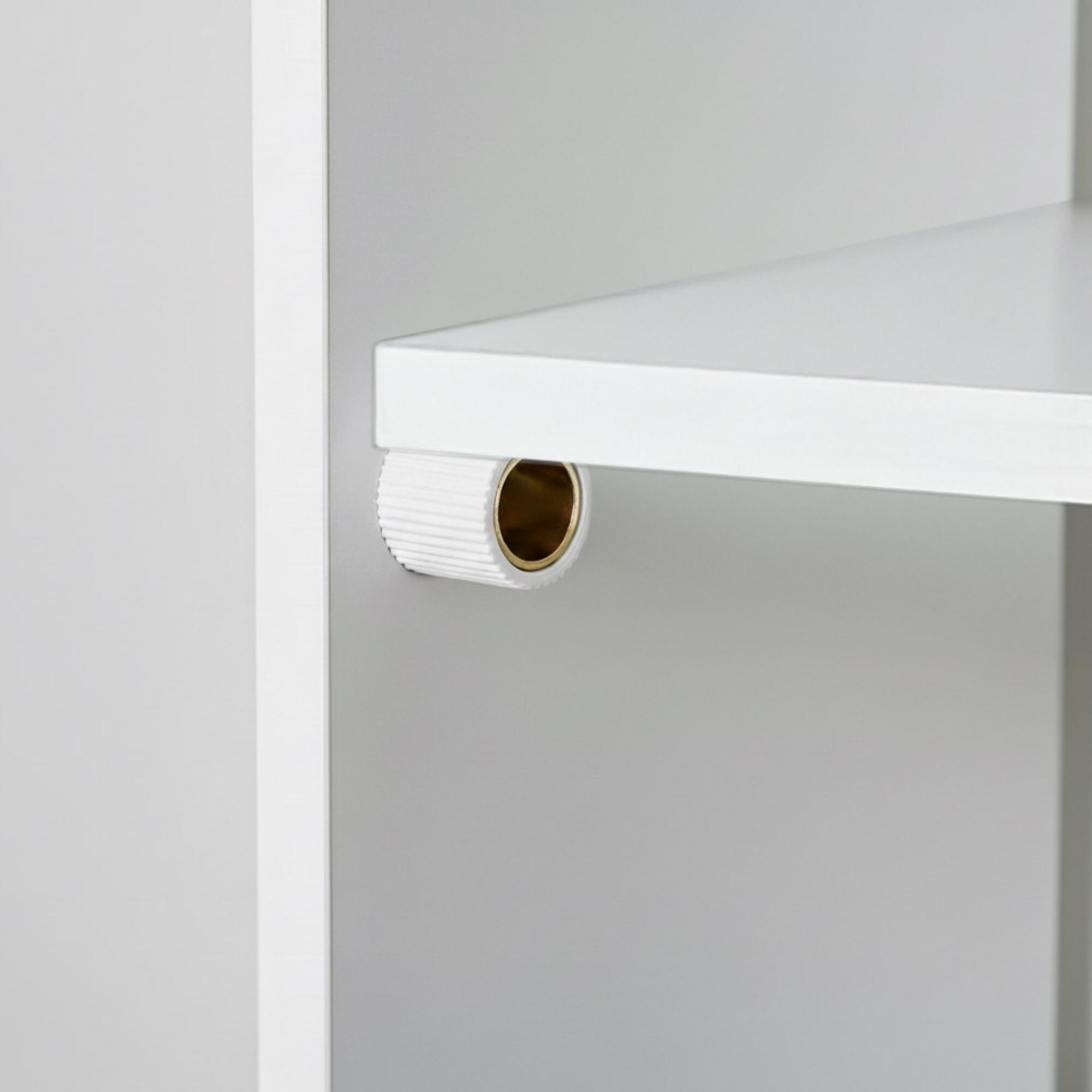 Supporto per ripiano in ottone nichelato ø tenone 12 mm, 12 pezzi - 2