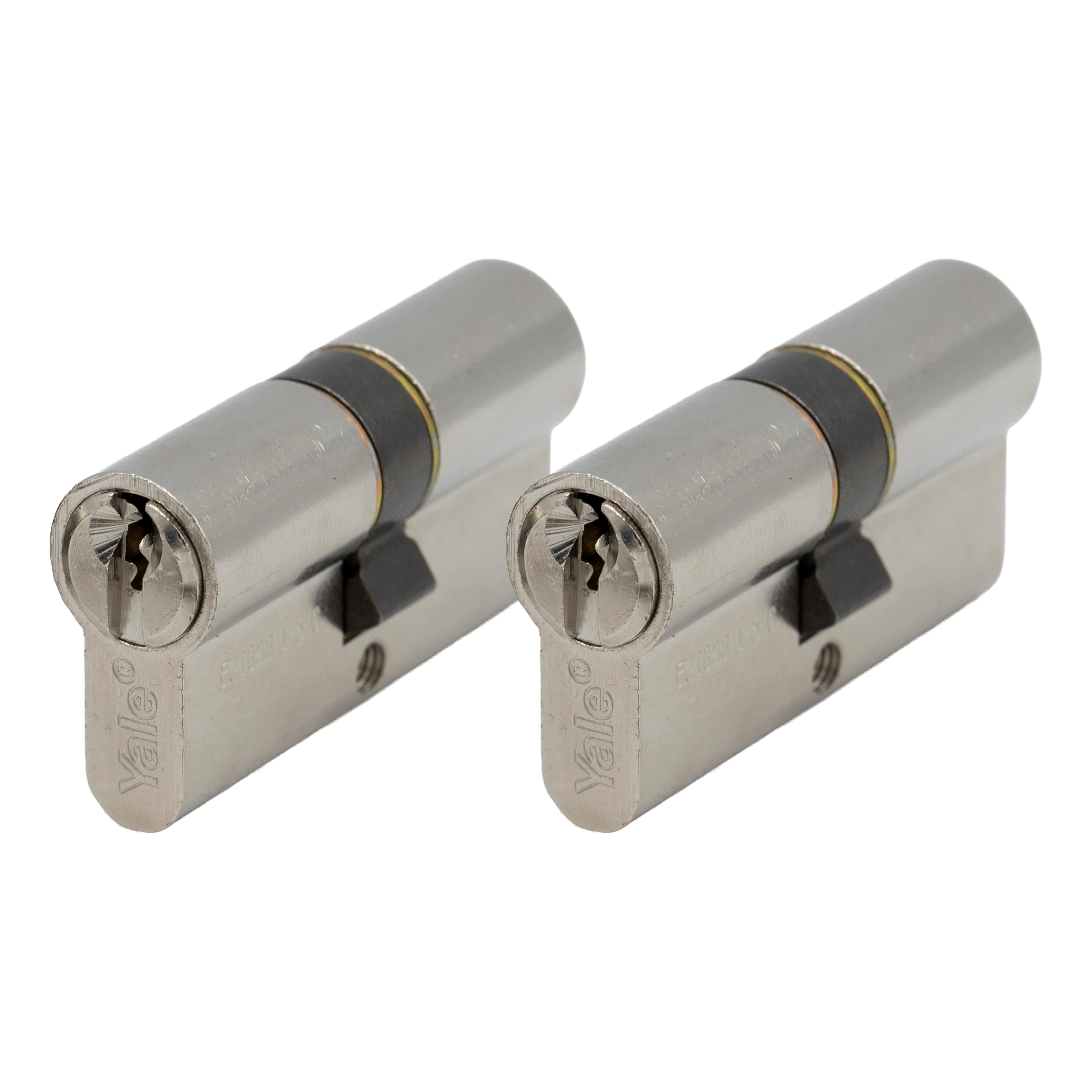 2 BOMBÍN CERRADURA 30X30MM MISMA  LLAVE 3 LLAVES YALE - 3