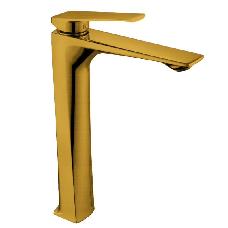 Bateria umywalkowa wysoka Omega złota Liveno