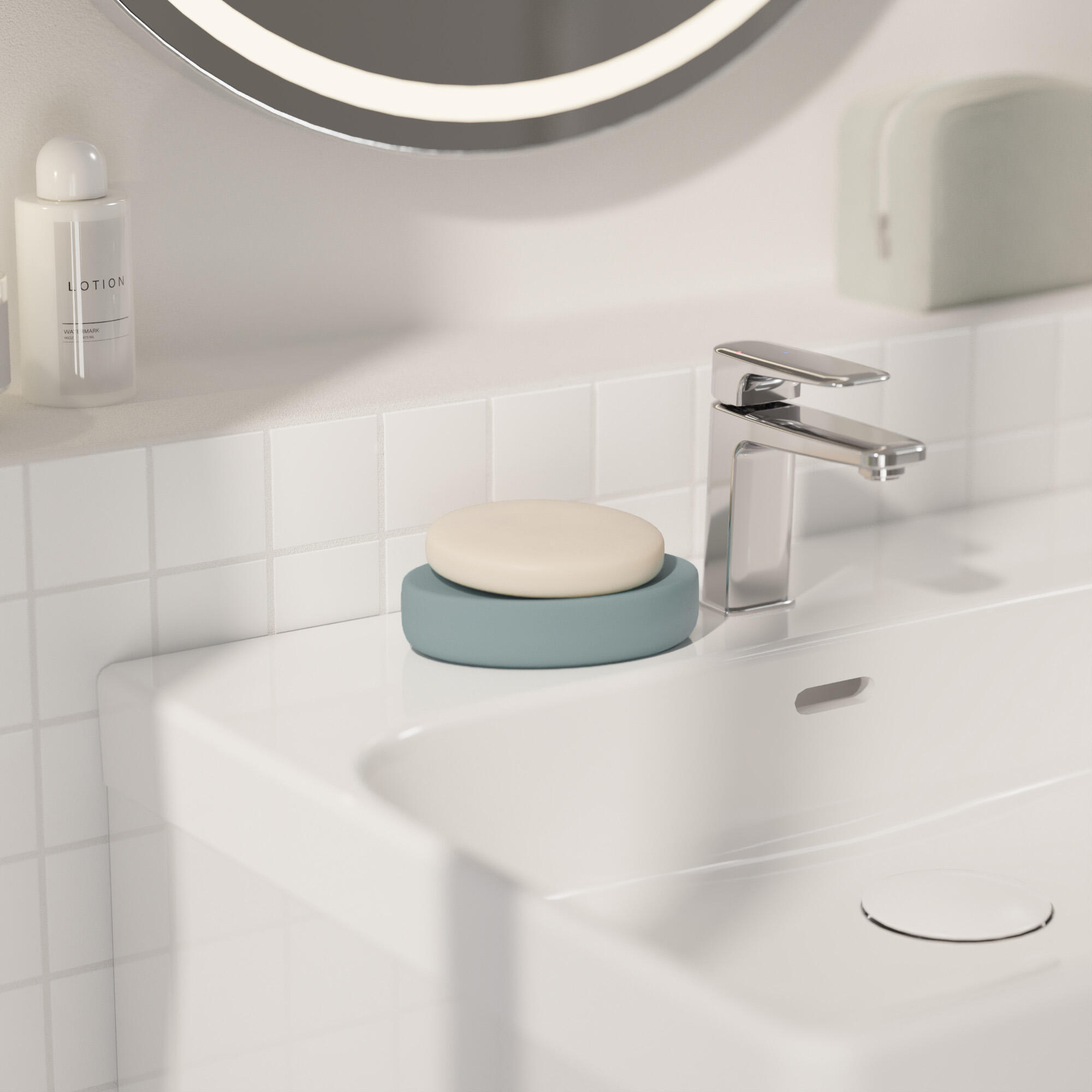 Saboneteira verde Sensea Soft - 3