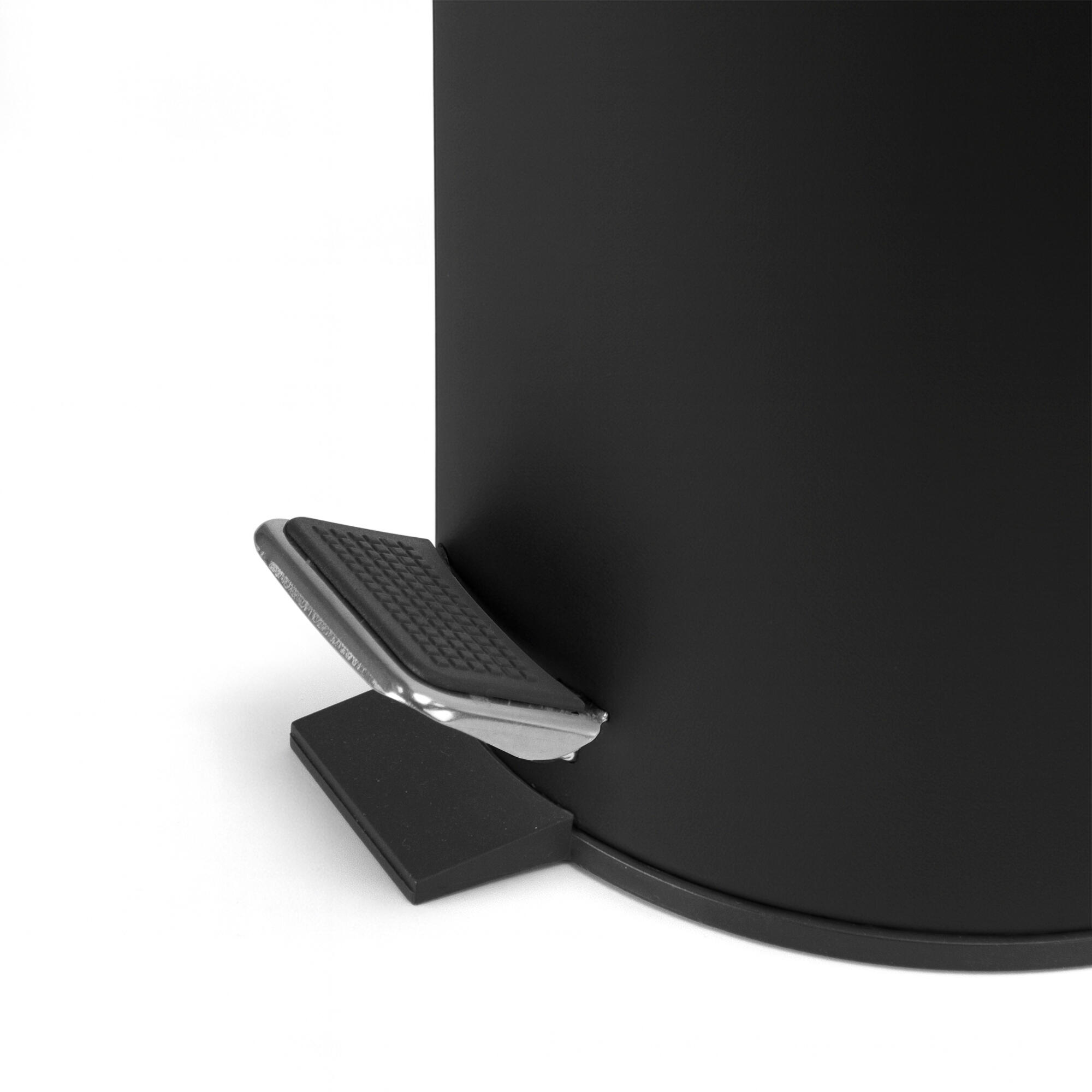 Balde de casa de banho 17x23x17 cm preto mate 3 lt Deblanch Luum - 4