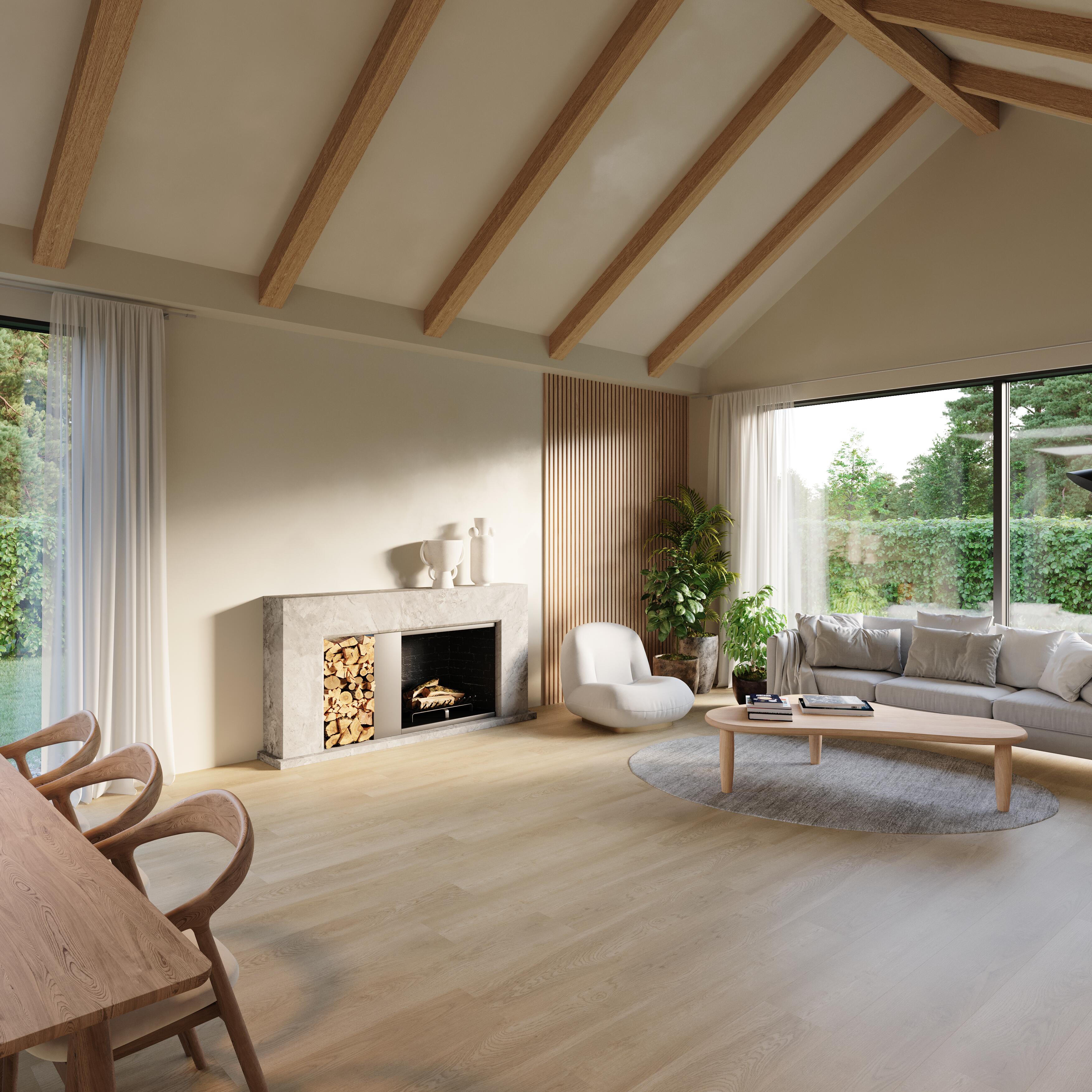 Plancia in SPC effetto legno Sp 5 mm con sottopavimento integrato Prime Ostend 2.745 m² - 2