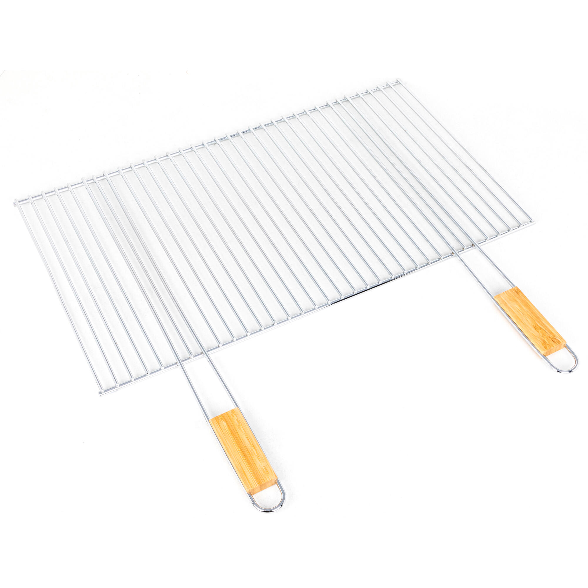 Grille rectangulaire avec poignet en bois 70 x 40 cm - 3