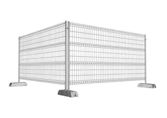 VALLA MÓVIL DE OBRA GALVANIZADA 1,72X3,5M