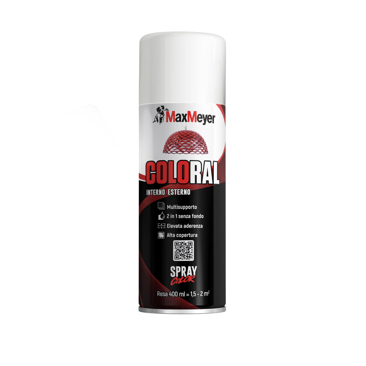 Smalto spray MAXMEYER acrilico ral 9010 bianco opaco 0.4 L - 4