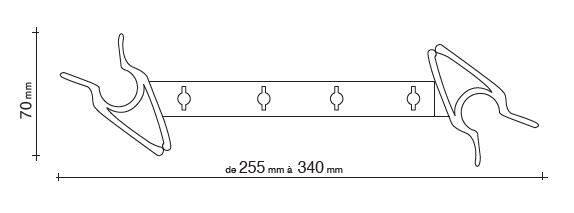 Entrebâilleur de fenêtre Airclips SOCONA plastique blanc - 6