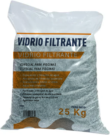 VIDRIO FILTRANTE 25KG