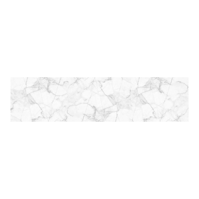Sticker paraschizzi adesivo Backsplash marmo bianco 180x45 cm multicolore