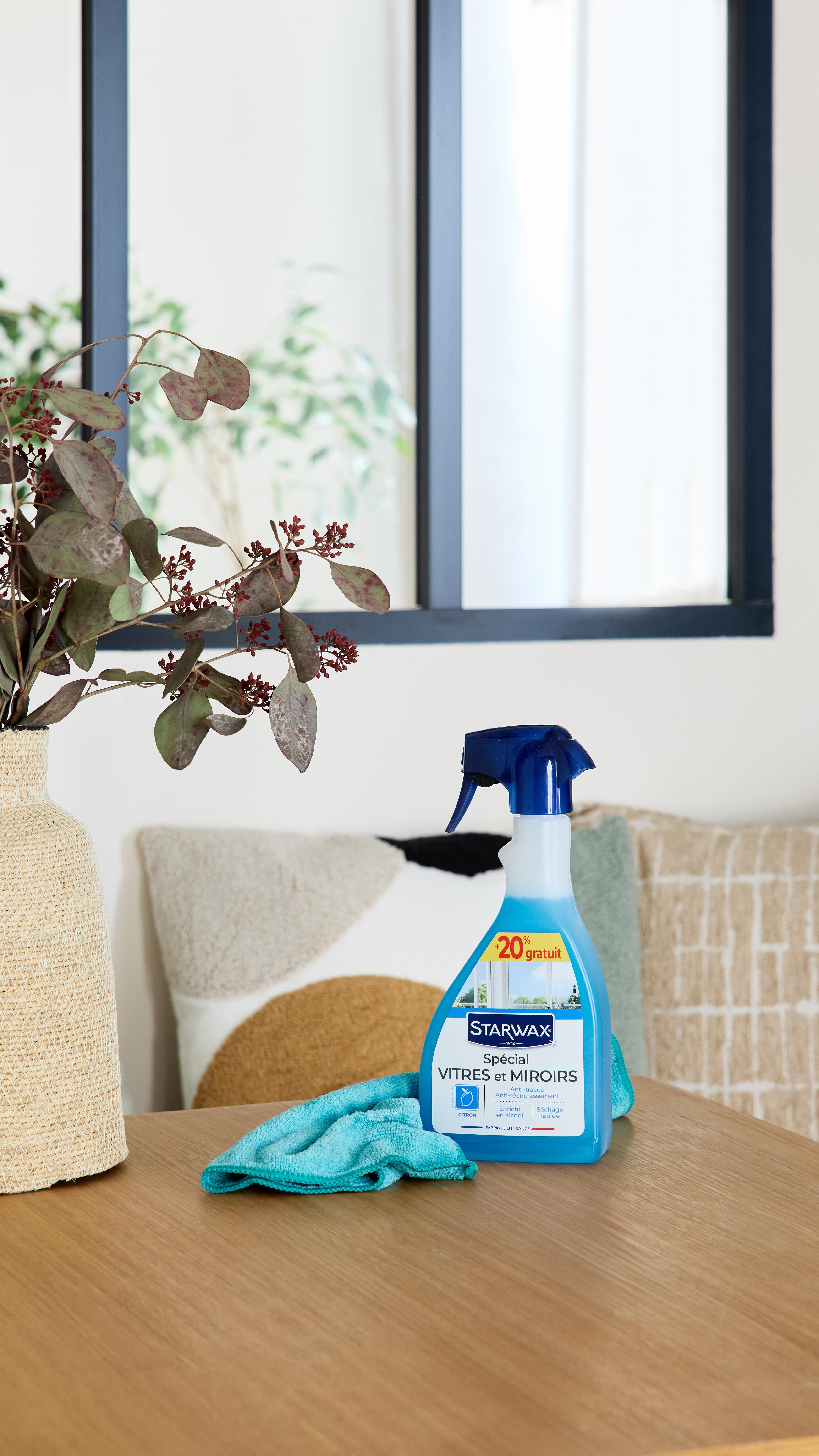 Nettoyant vitre STARWAX Anti traces +20% offert, 0.6L - 5