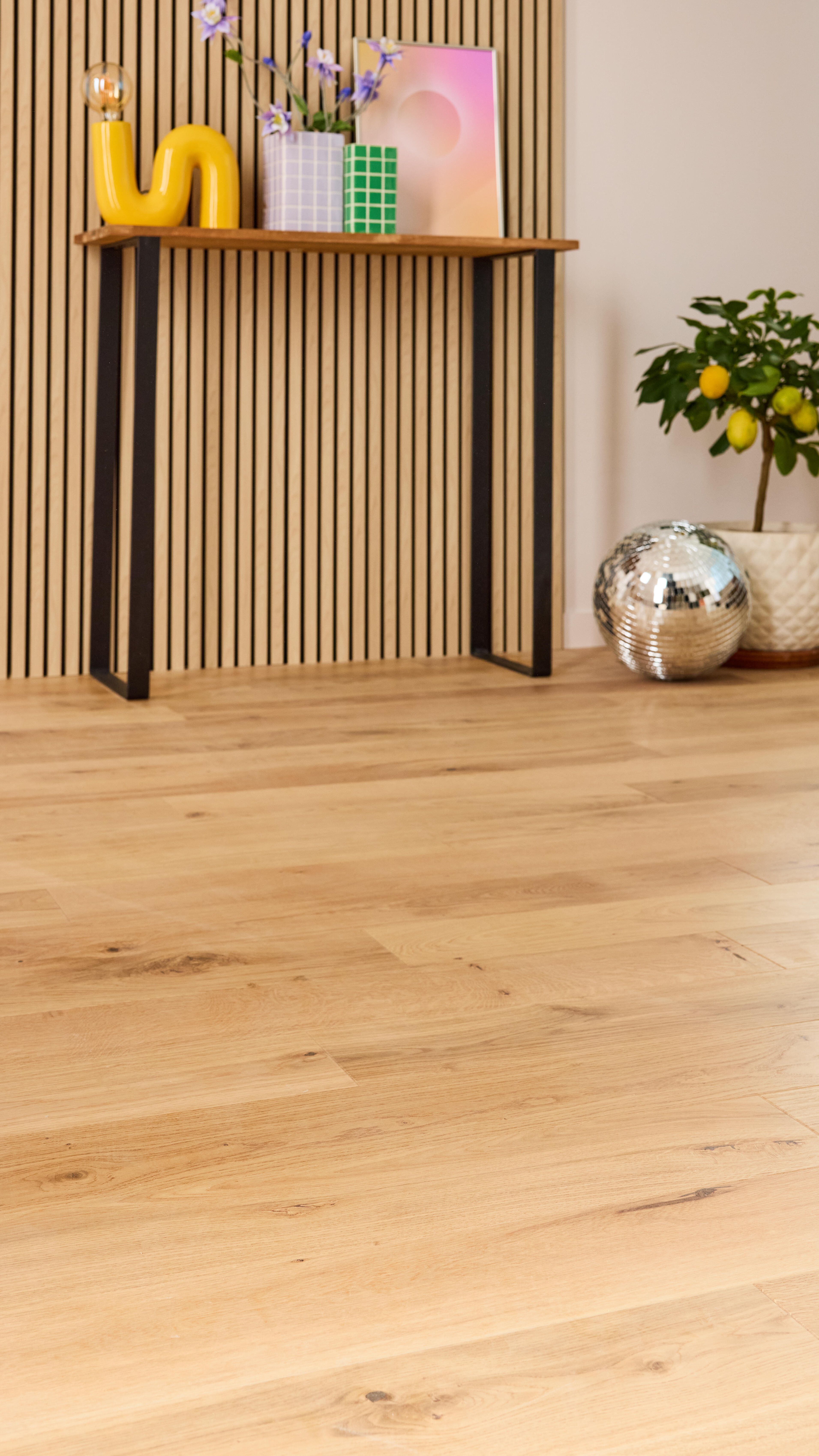 Parquet contrecollé chêne blond bohème vitrifié M BARLINEK, l.13 cm - 4