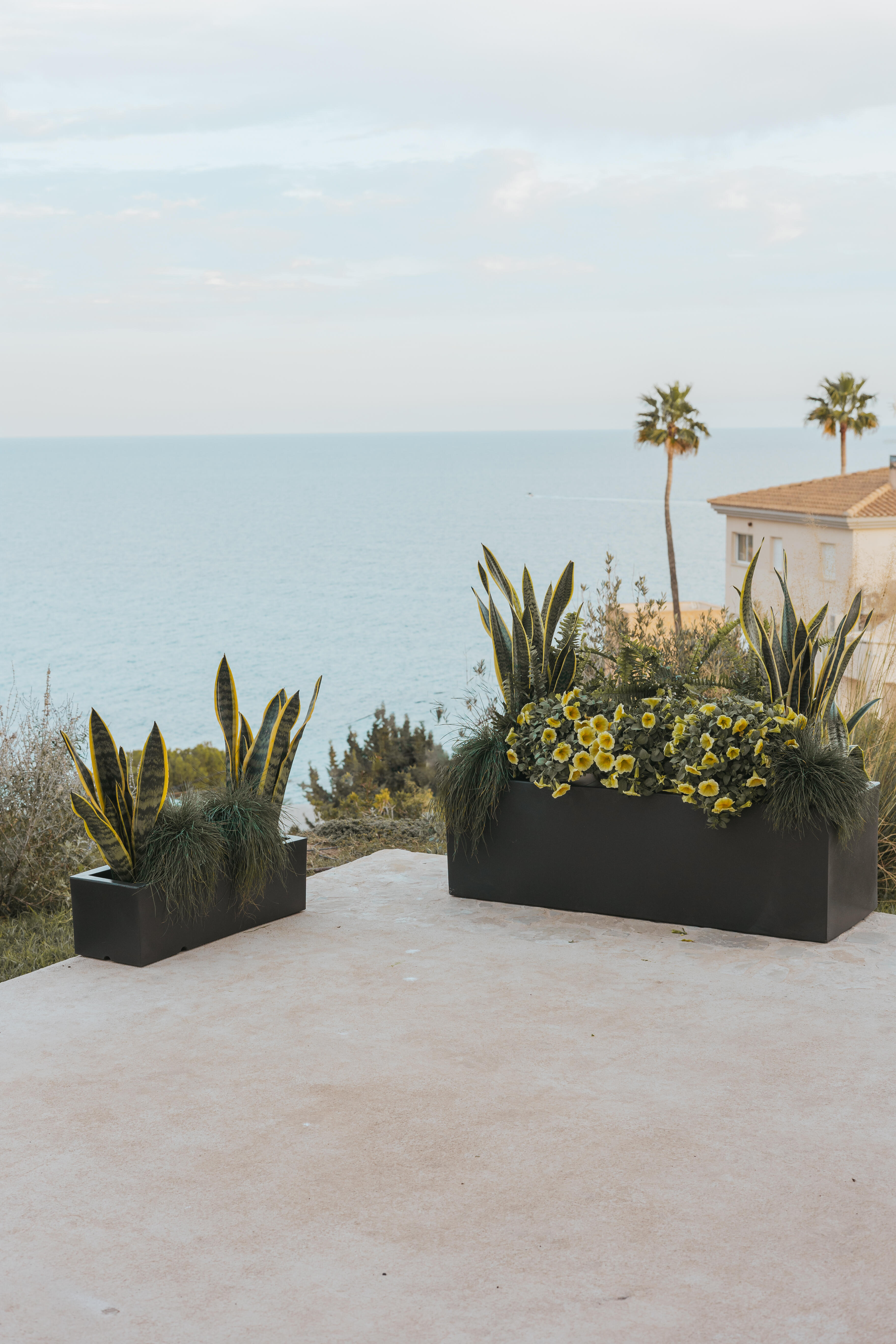 Maceta de polietileno NEWGARDEN 60 x 18 cm gris - 3