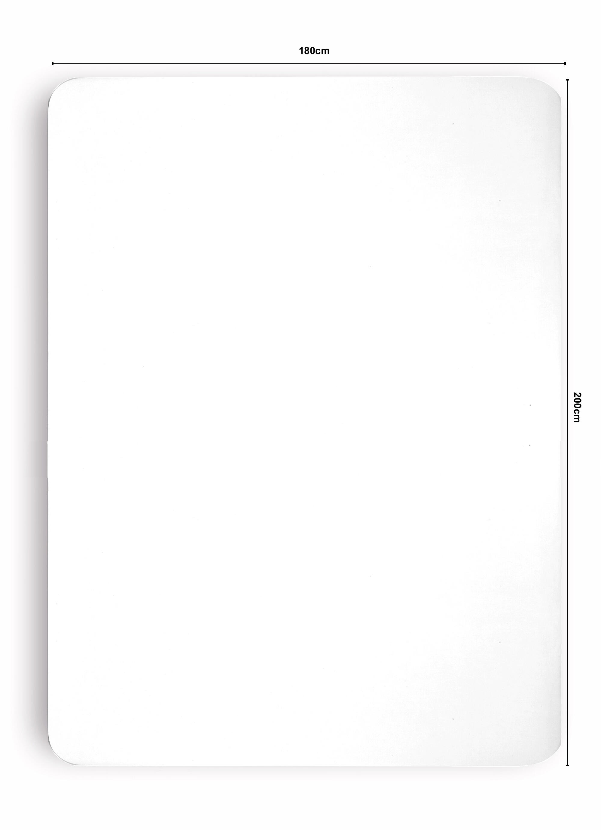 Sábana bajera con elástico algodón percal 200 hilos Vainica blanco 180x270 para cama de 180 cm - 2