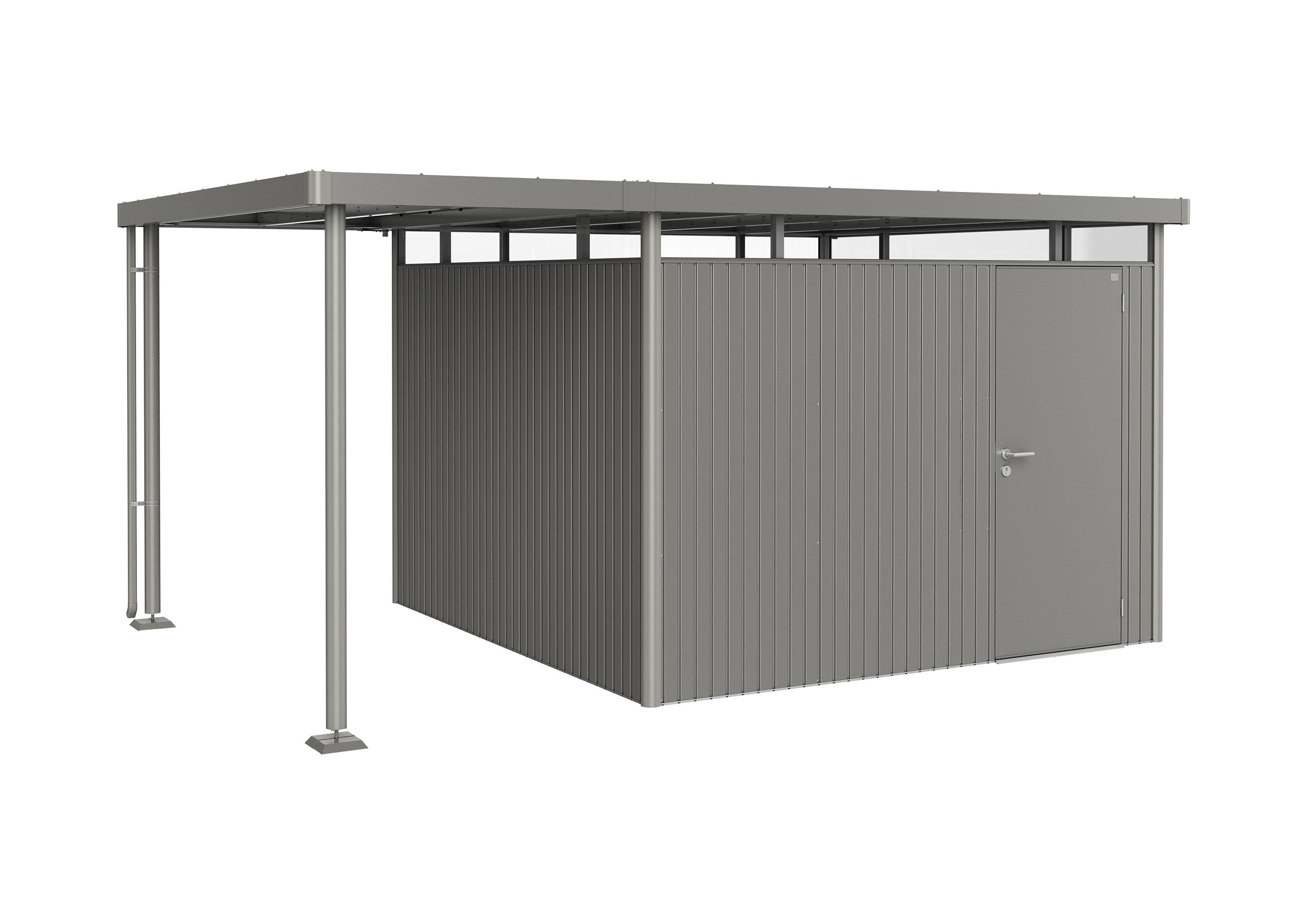 caseta de acero highline h6 de 3143x221x3143 cm y 992 m2 con 05 mm espesor y puerta abatible biohort