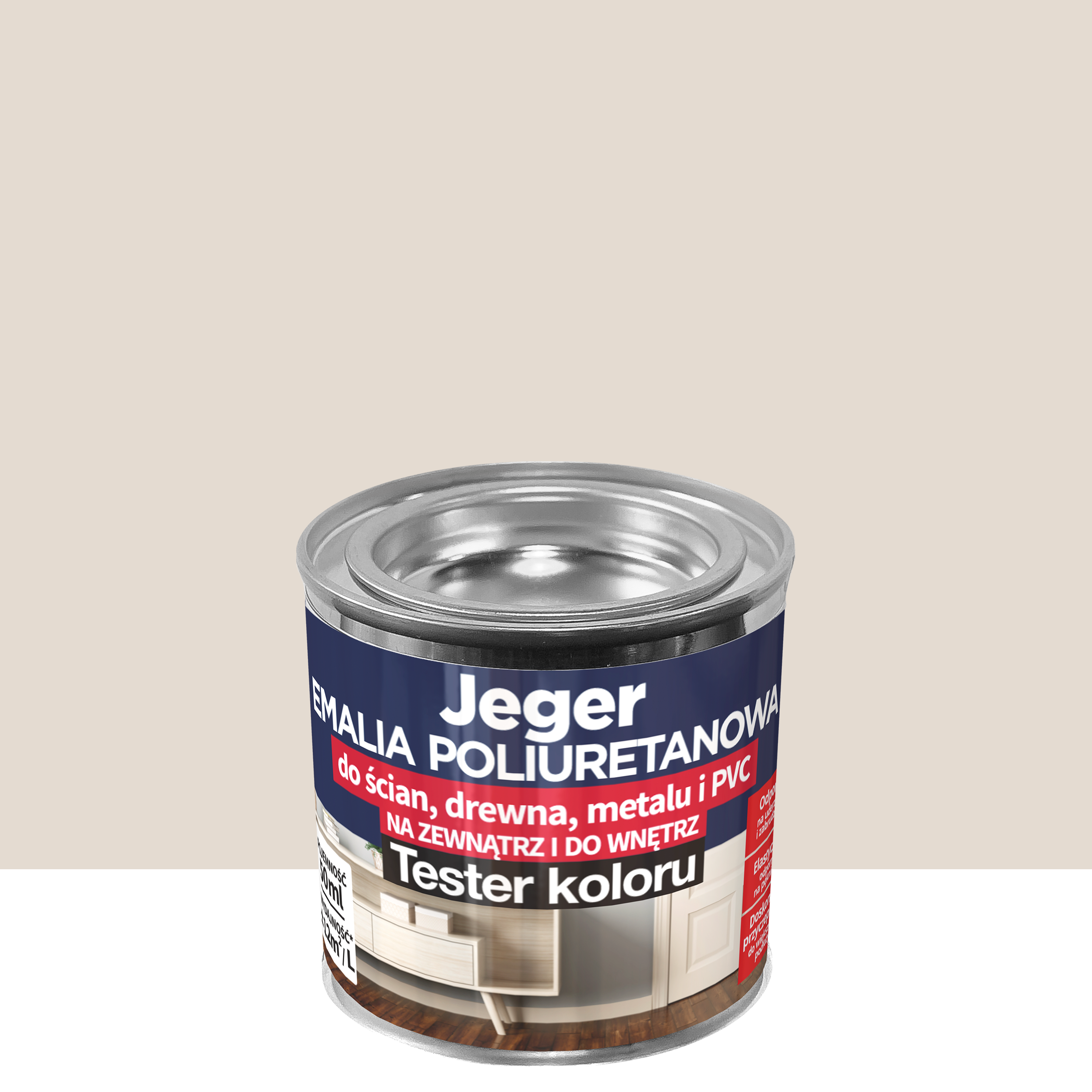 Tester emalii poliuretanowej Trench Półmat 50 ml Jeger